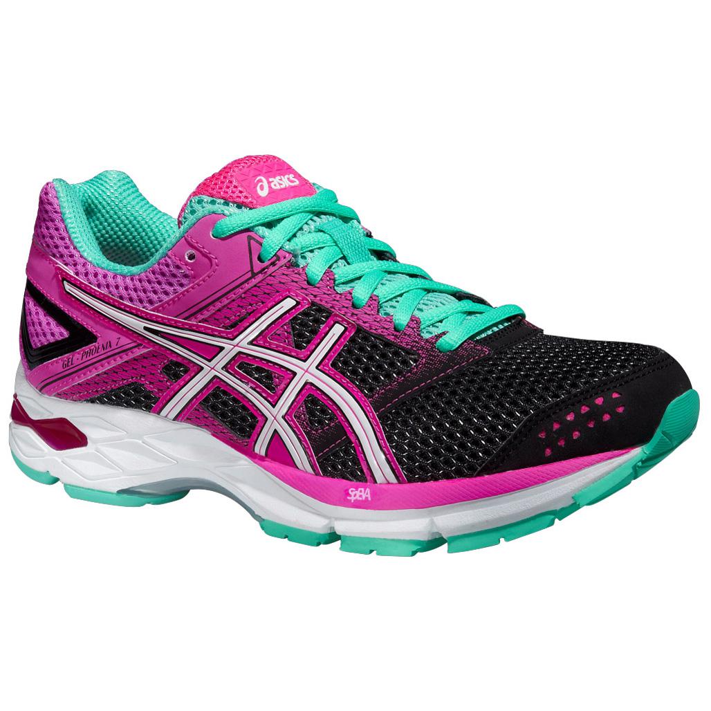 Asics Womens GEL-Phoenix 7 Running Shoes - Black/Pink Glow - Tennisnuts.com