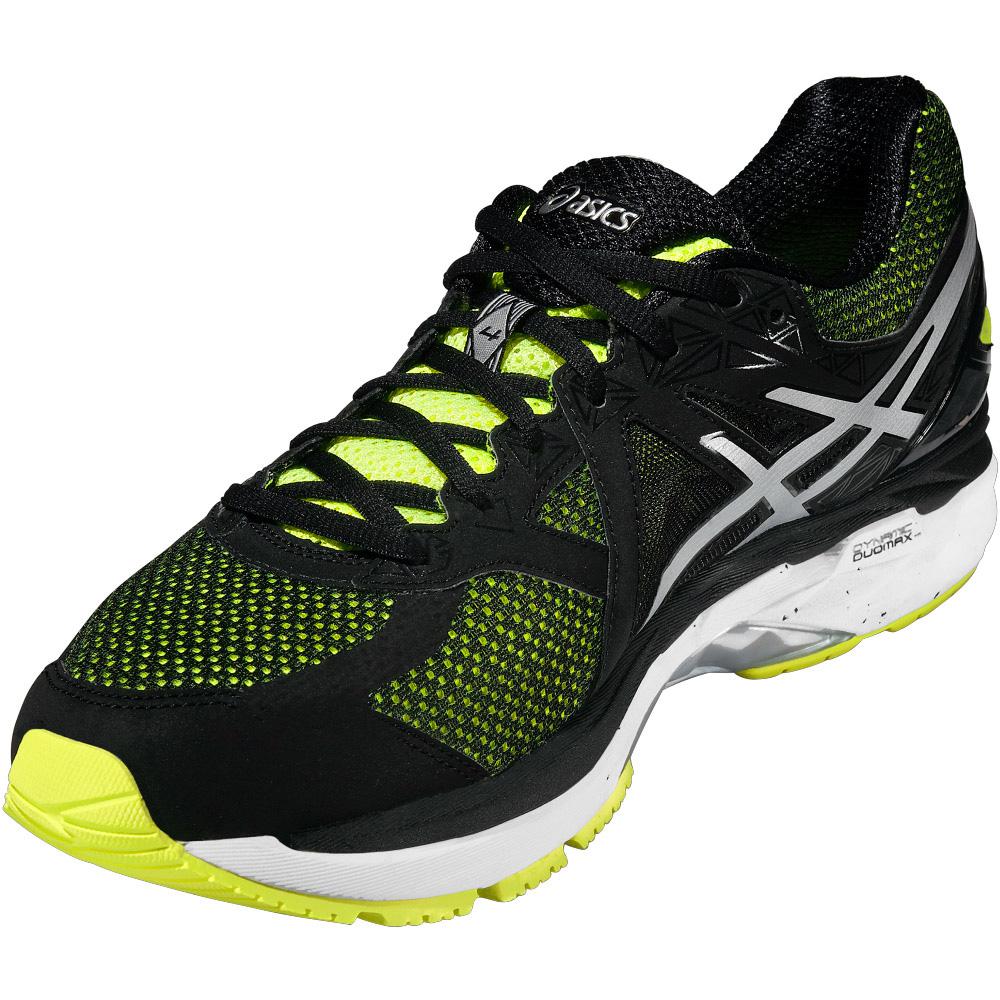 Asics Mens GT-2000 4 Running Shoes - Black/Yellow - Tennisnuts.com