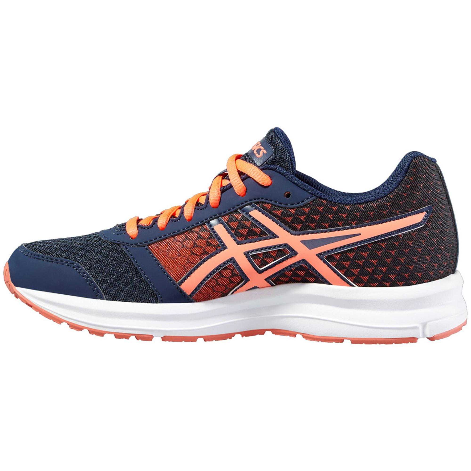 Asics Womens Patriot 8 Running Shoes - Navy/Coral - Tennisnuts.com