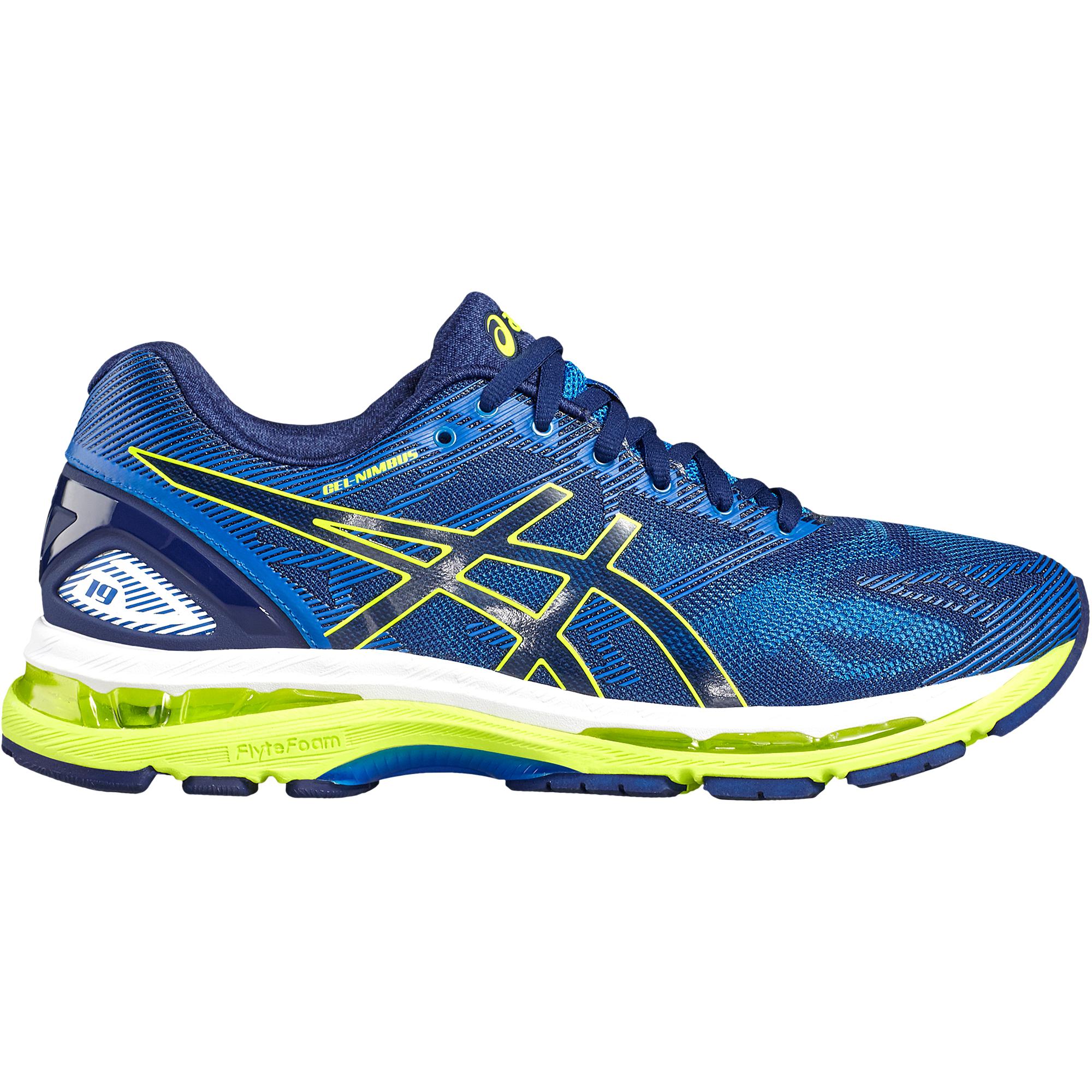 Asics Mens GEL-Nimbus 19 Running Shoes - Indigo Blue - Tennisnuts.com