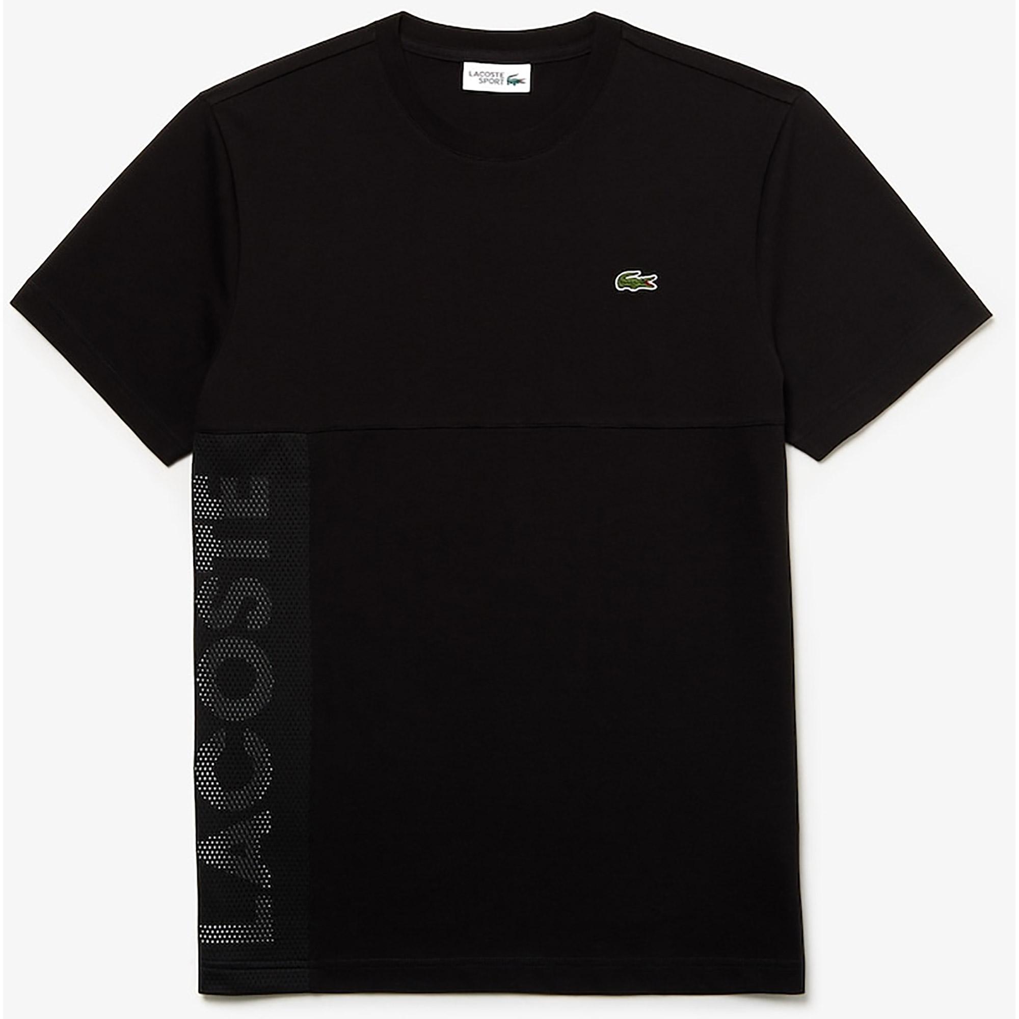 Lacoste Mens Crew Neck TShirt Black/White