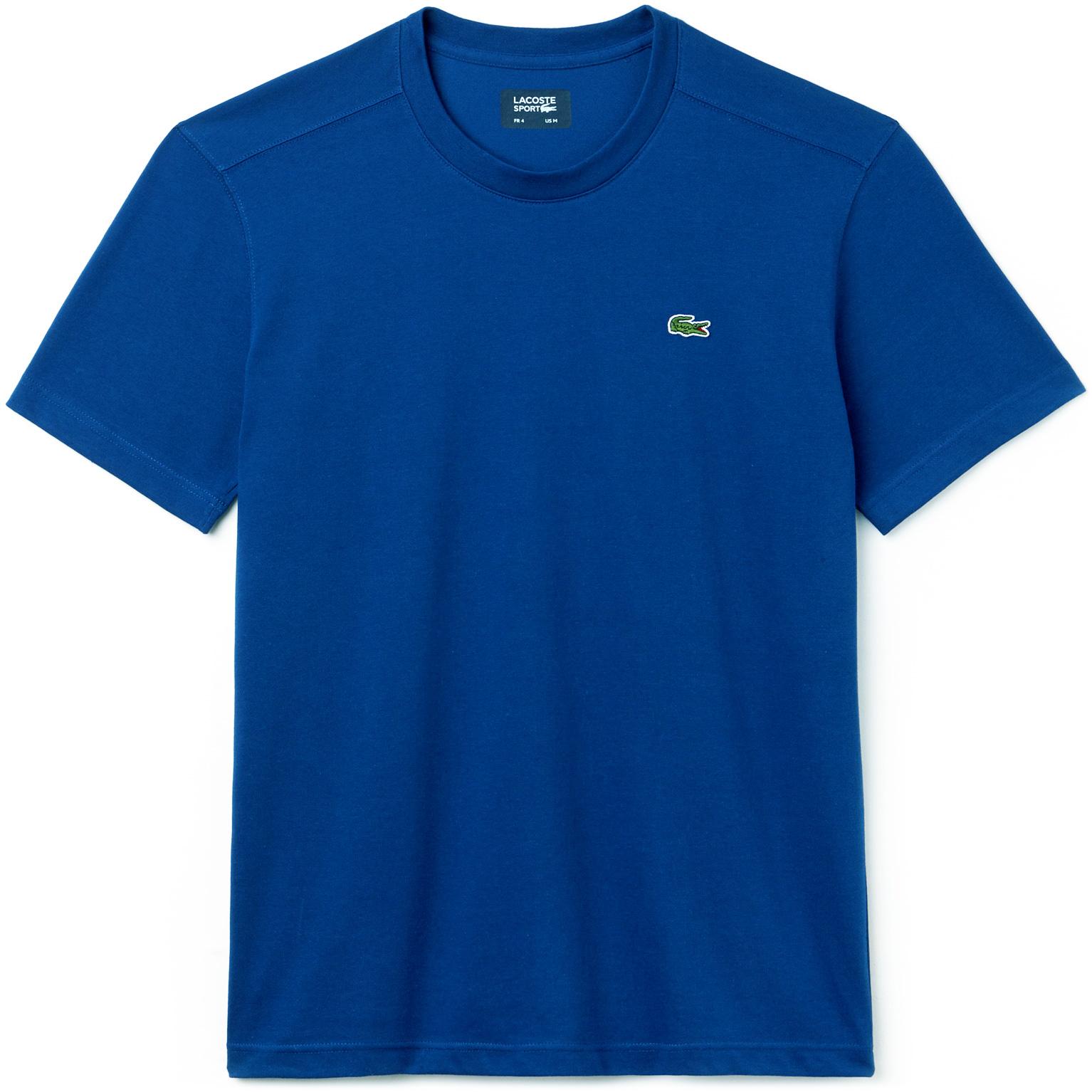 Lacoste Mens Breathable T-Shirt - Ocean Blue - Tennisnuts.com