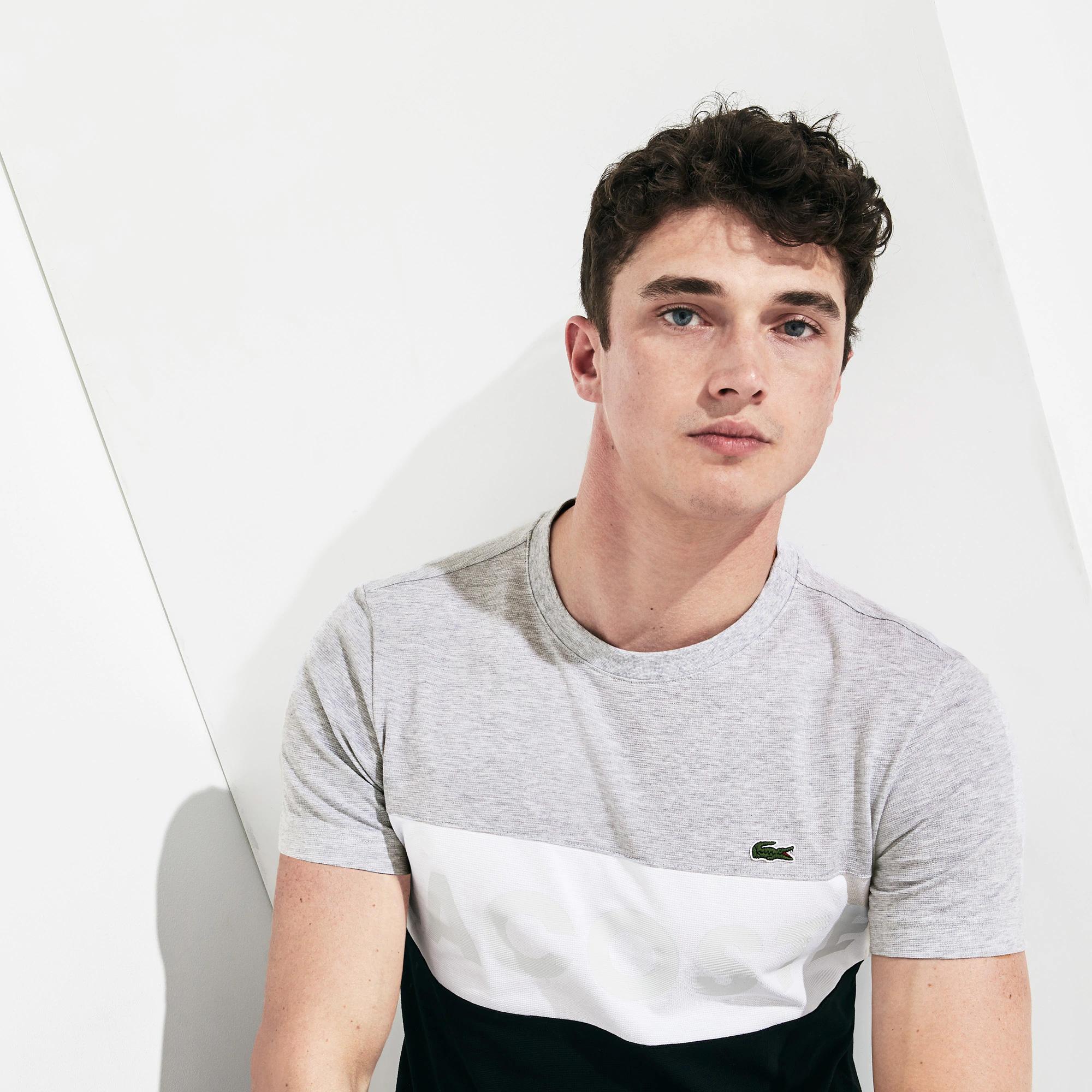 Lacoste Mens Lettering Colourblock 