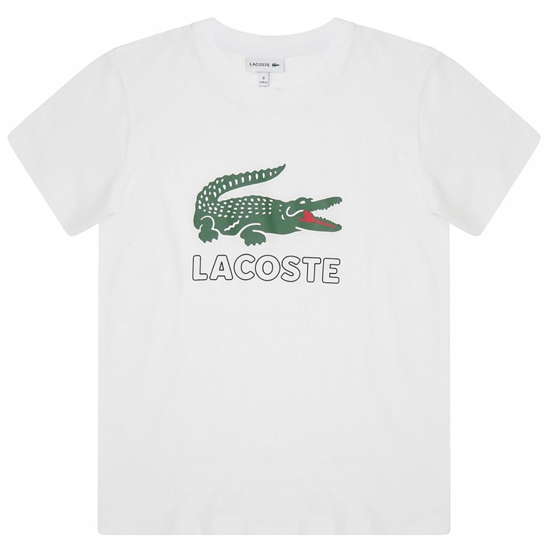 Lacoste Kids T-Shirt - White - Tennisnuts.com