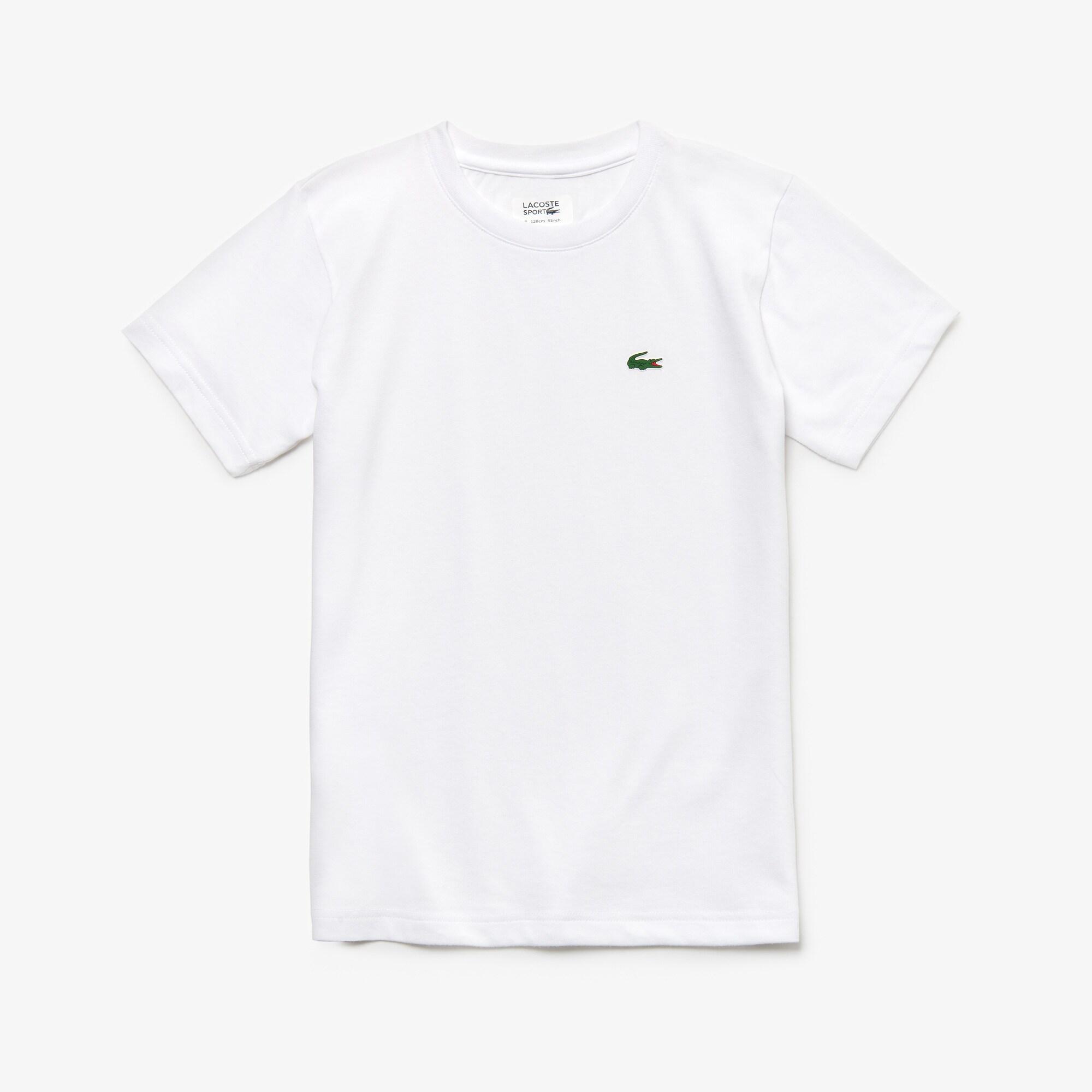 Lacoste Boys Colourblock Tennis Tee White