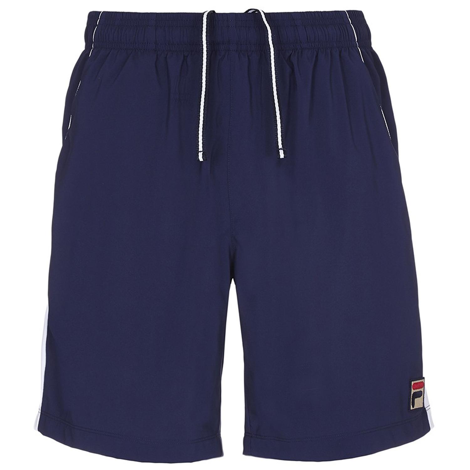 Fila Mens Heritage Shorts - Navy - Tennisnuts.com