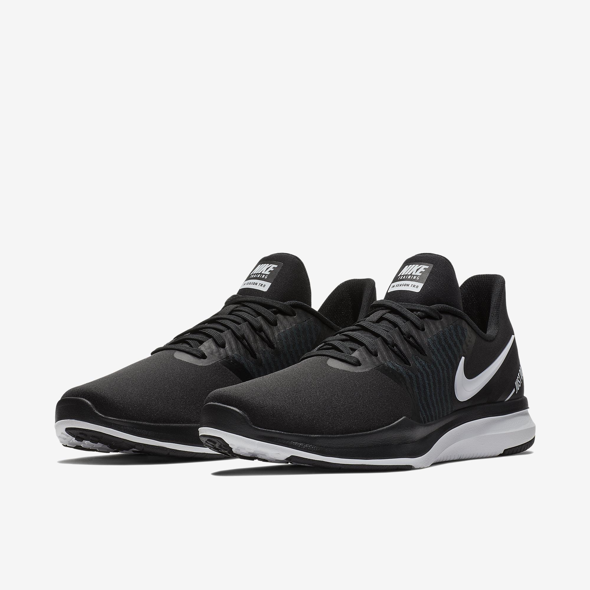 Nike Womens In-Season TR8 Training Shoes - Black/White/Antracite ...