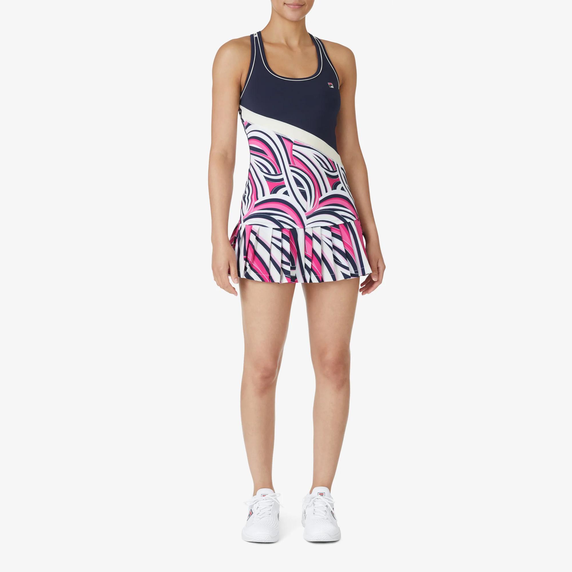 Fila Womens Heritage Pleated Tennis Skort Multicoloured