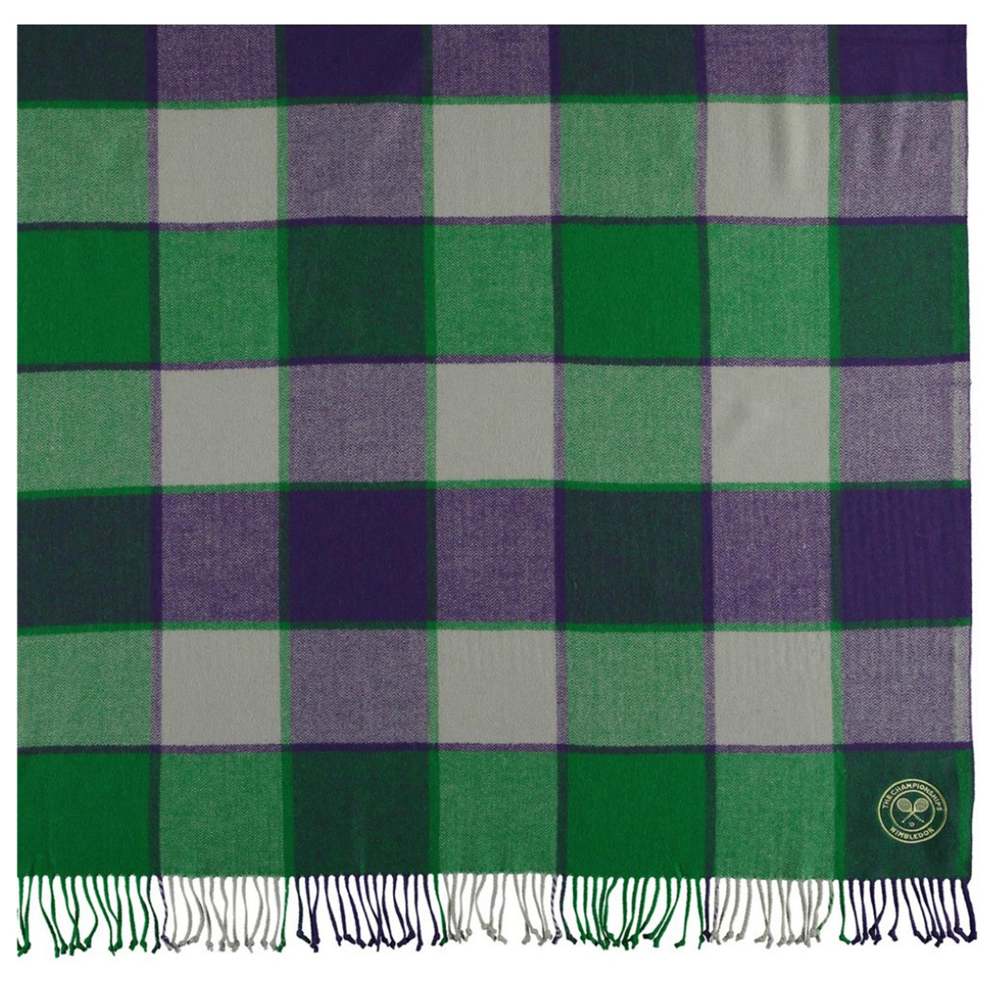 Christy Wimbledon Supersoft Throw - Purple/Green ...