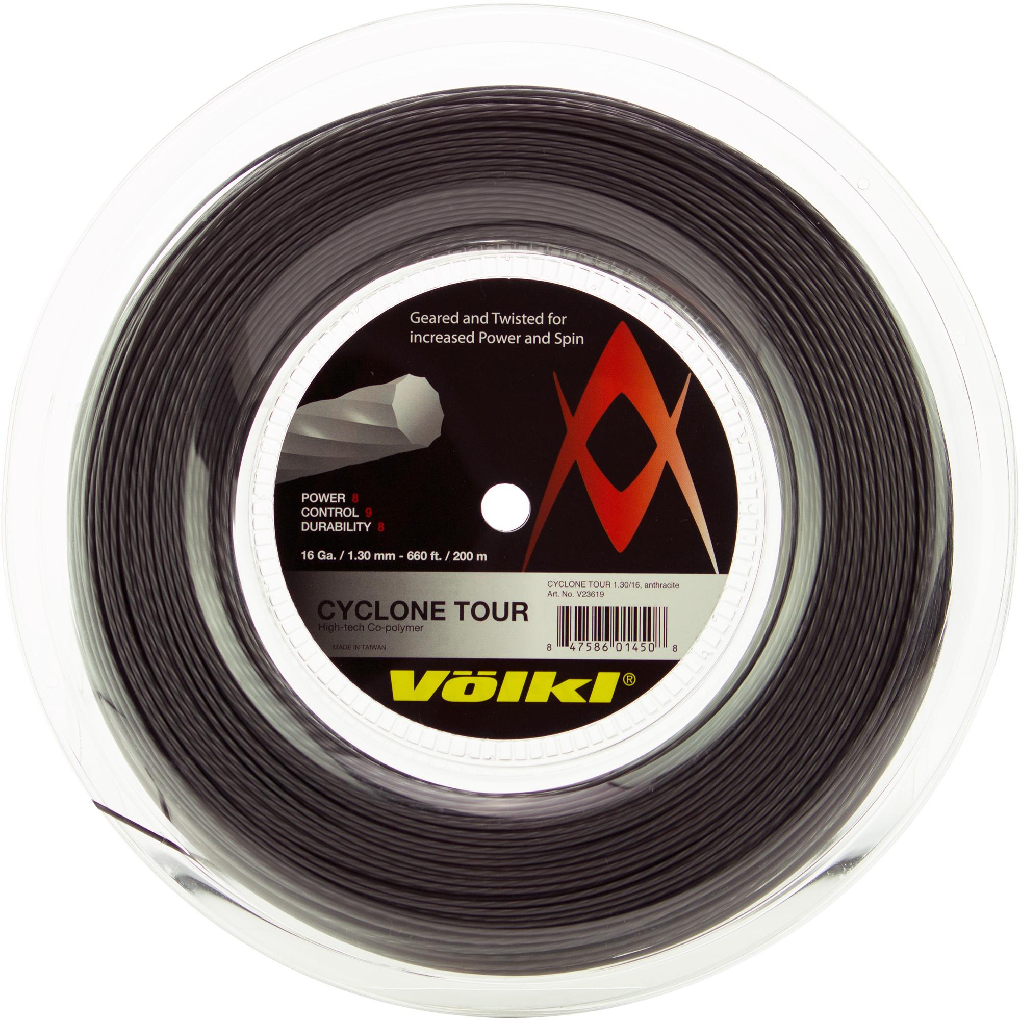 Volkl Cyclone Tour 200m Tennis String Reel - Anthracite - Tennisnuts.com