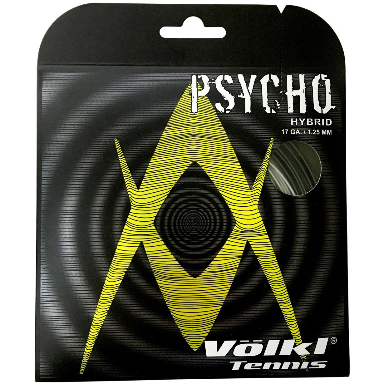 Volkl Psycho Hybrid Tennis String Set Black/Silver