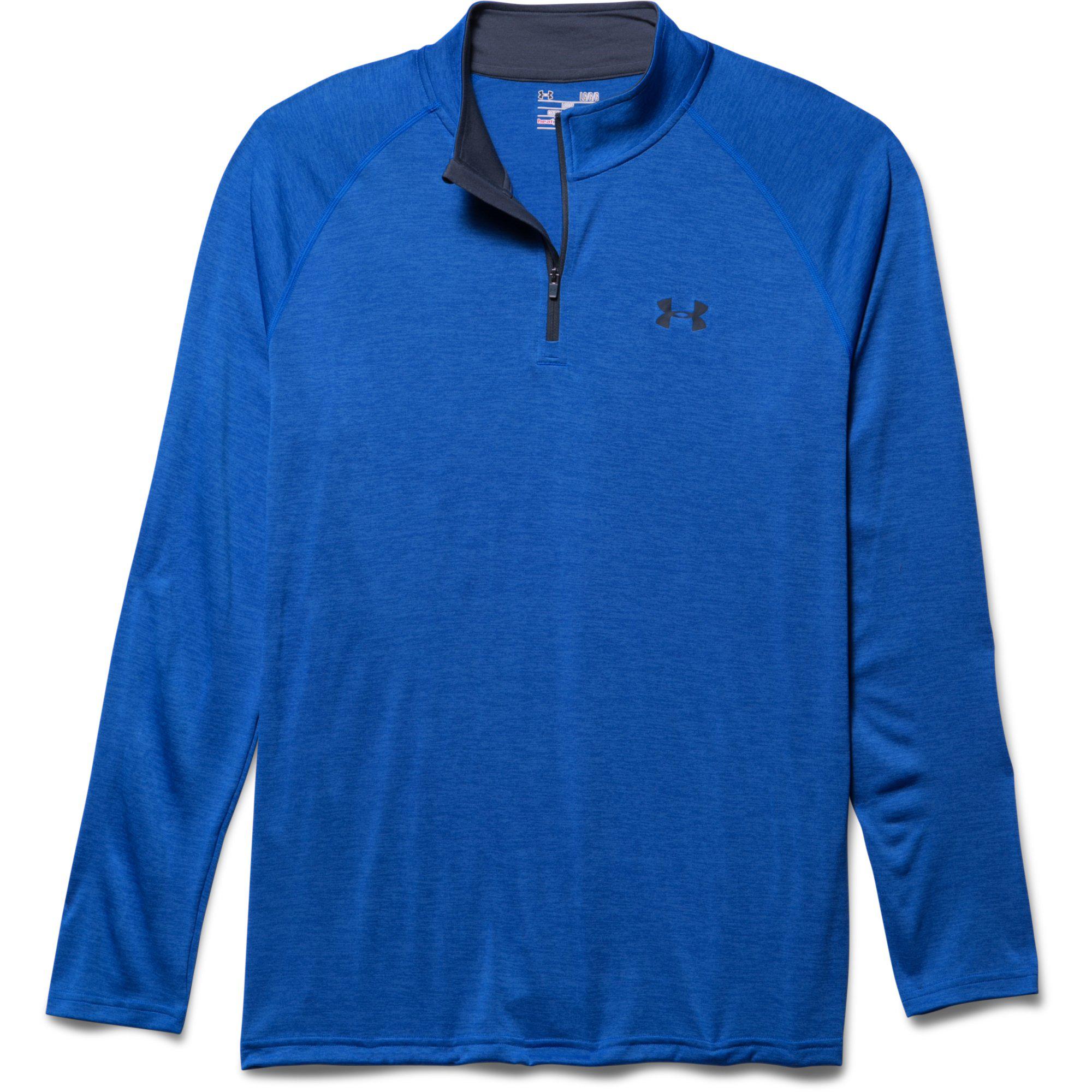 Under Armour Mens Tech 1/4 Zip Pullover Blue