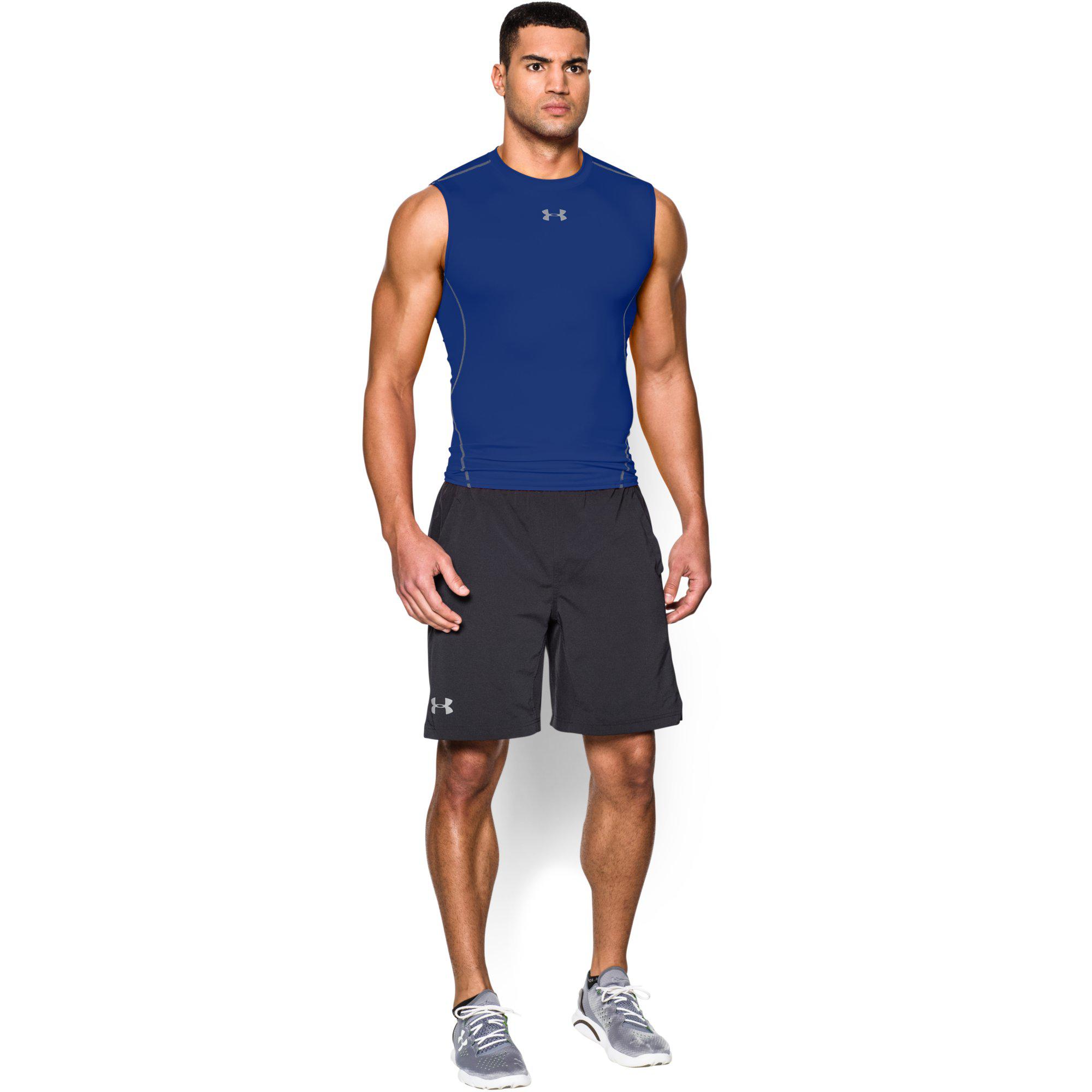 Under Armour Mens HeatGear Sleeveless Top Blue