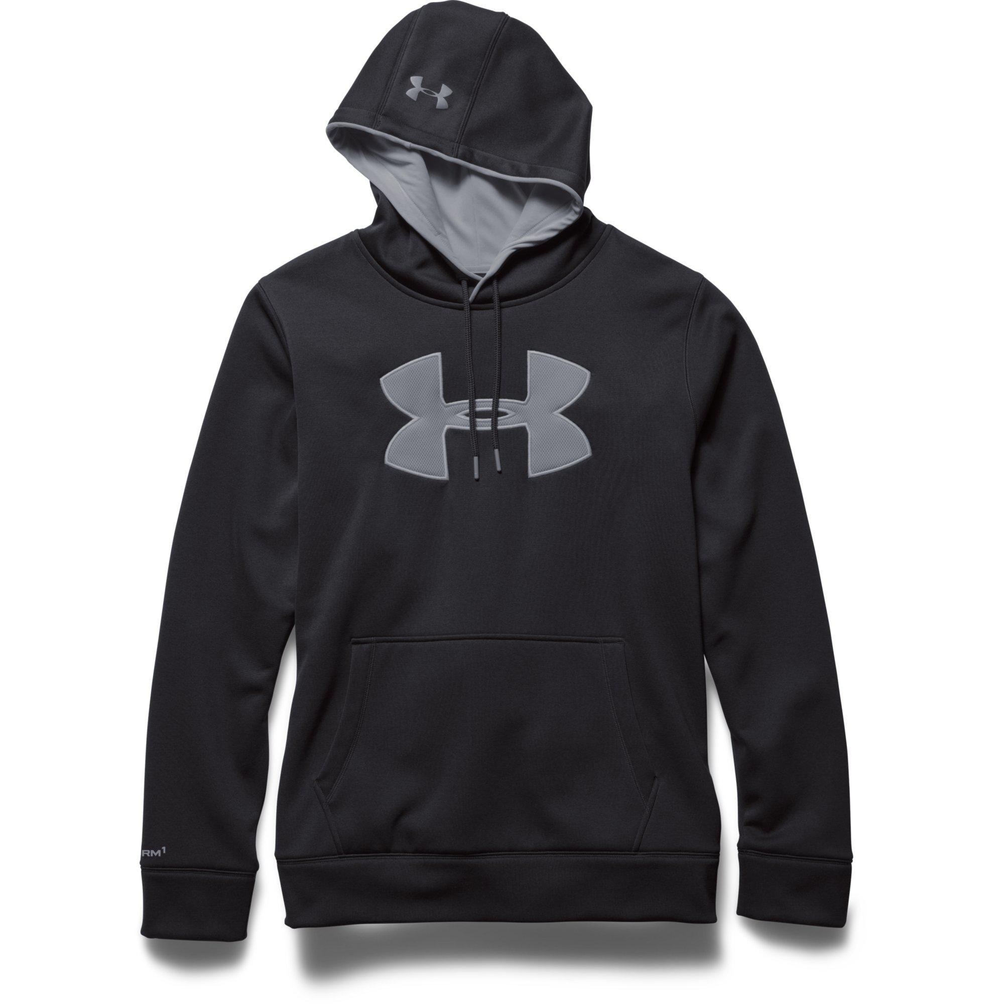 Under Armour Mens Storm Fleece Hoodie - Black/Steel - Tennisnuts.com