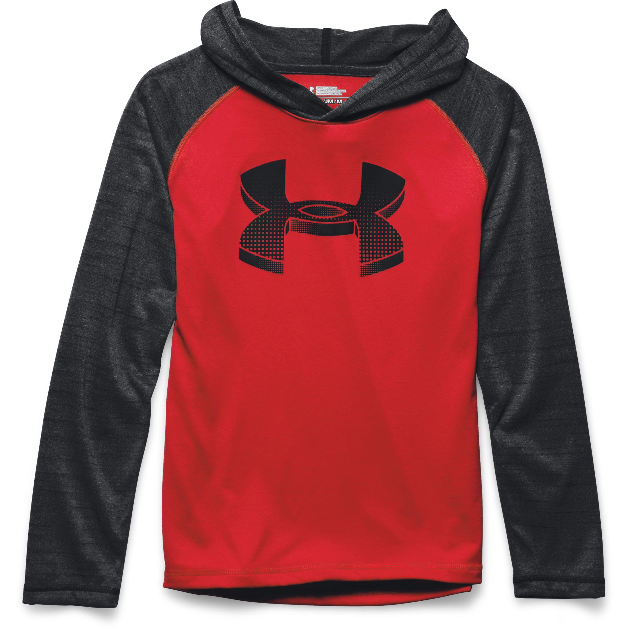 Under Armour Boys Tech Hoodie - Red/Black - Tennisnuts.com