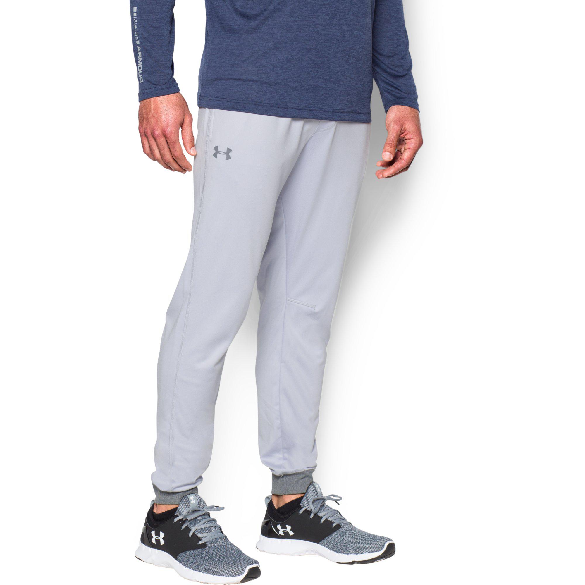 Under Armour Mens Tricot Pants - Light Grey - Tennisnuts.com