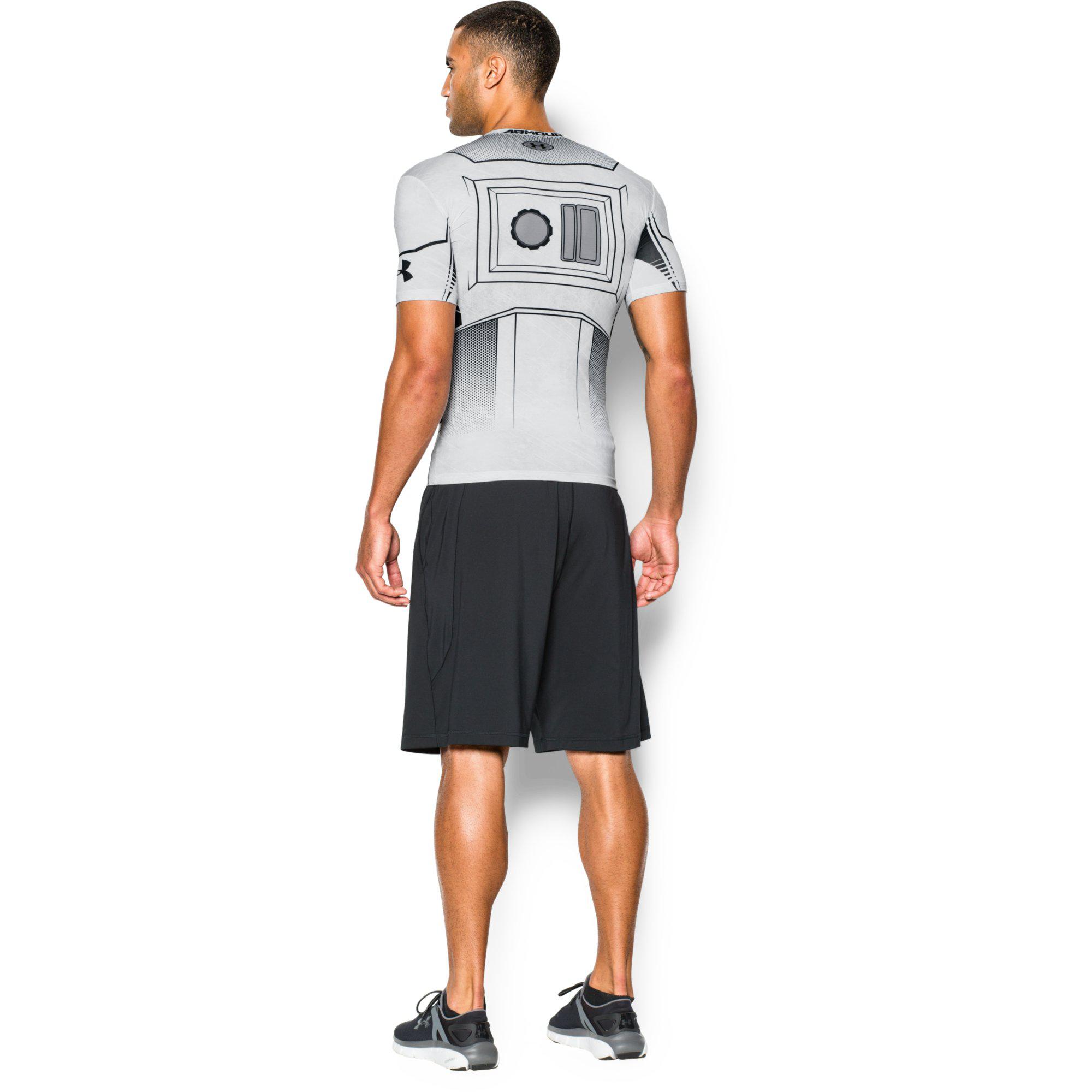 Under Armour Mens Star Wars Trooper Compression Tee White