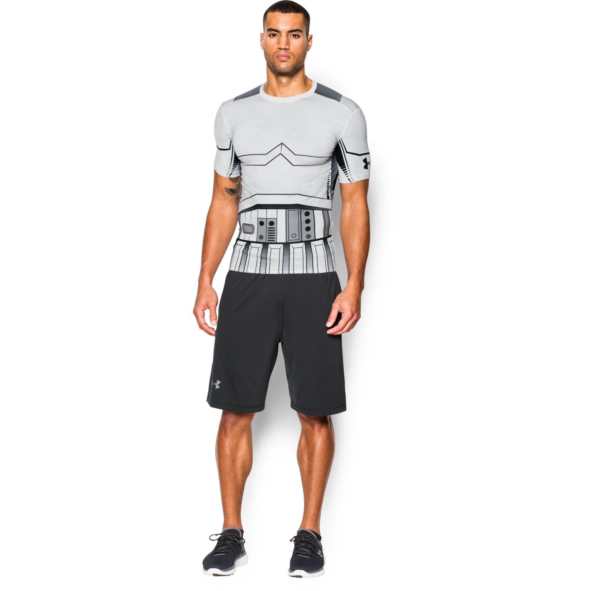 Under Armour Mens Star Wars Trooper Compression Tee White