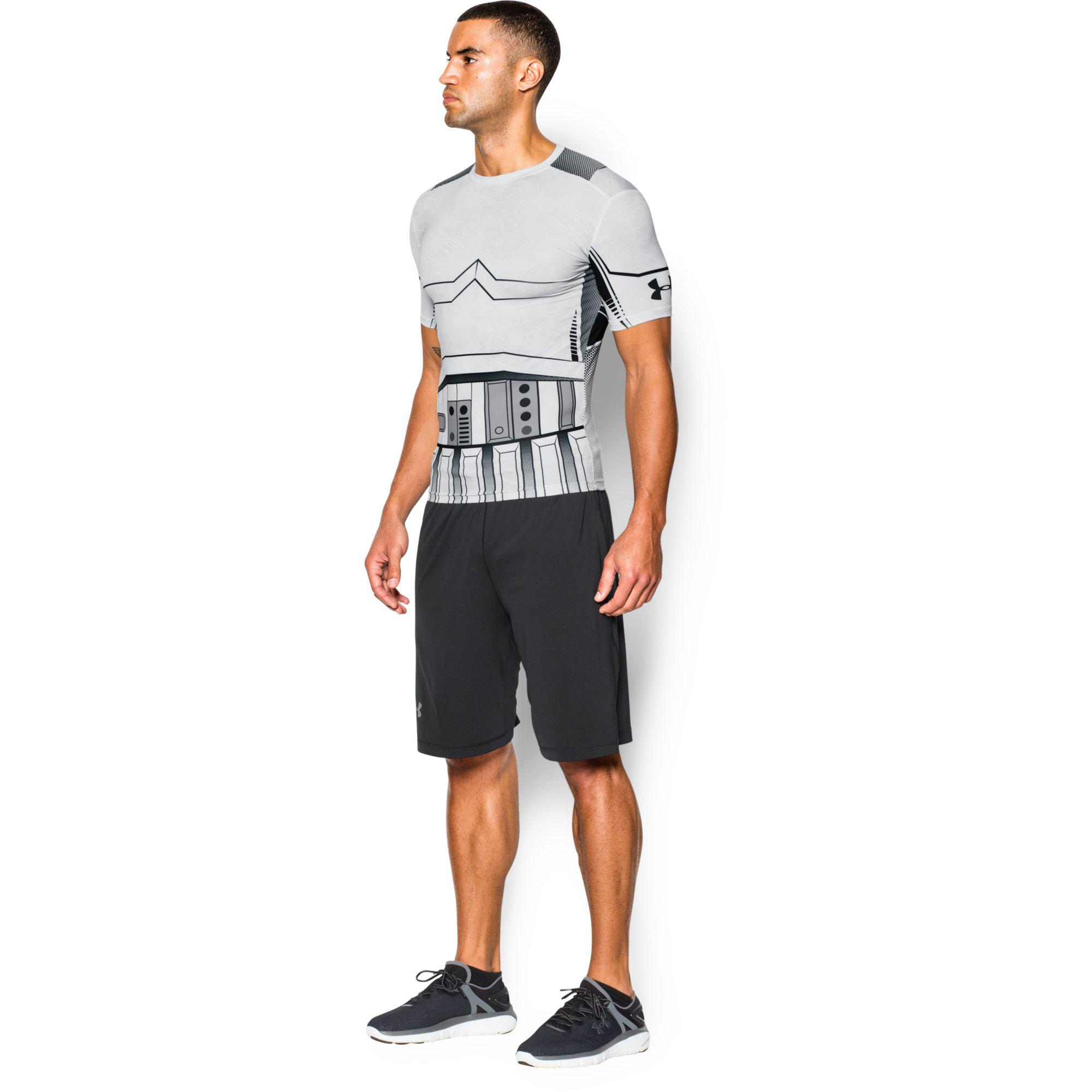 Under Armour Mens Star Wars Trooper Compression Tee White