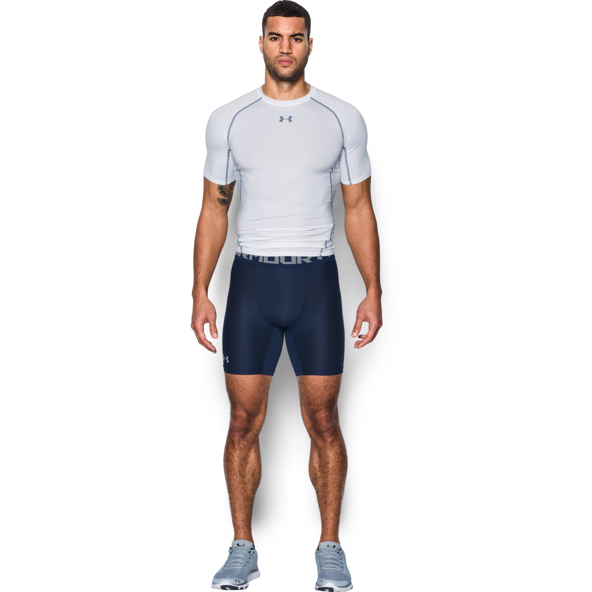 Under Armour Mens HeatGear 2.0 Compression Short Midnight Navy