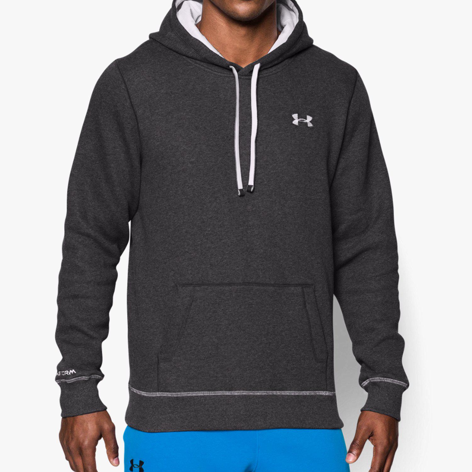 Under Armour Mens Storm Rival Hoodie - Carbon Heather - Tennisnuts.com