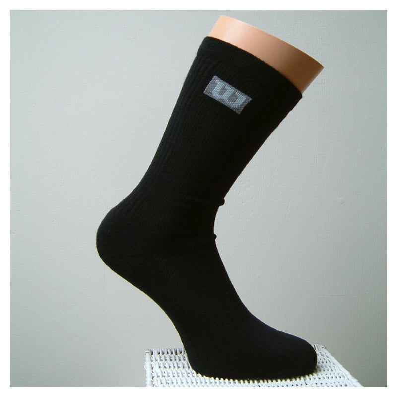 Wilson Crew Tennis Socks (3 Pairs) Black/Blue (Size 611