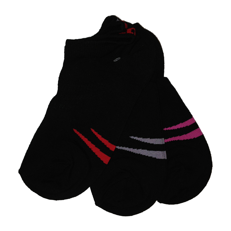 Wilson Womens Trainer Liner Socks (3 Pairs) Black (Size 48
