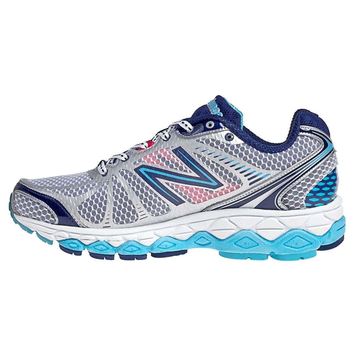 New Balance W880v3 Womens (B) Running Shoes - White/Blue - www.bagssaleusa.com