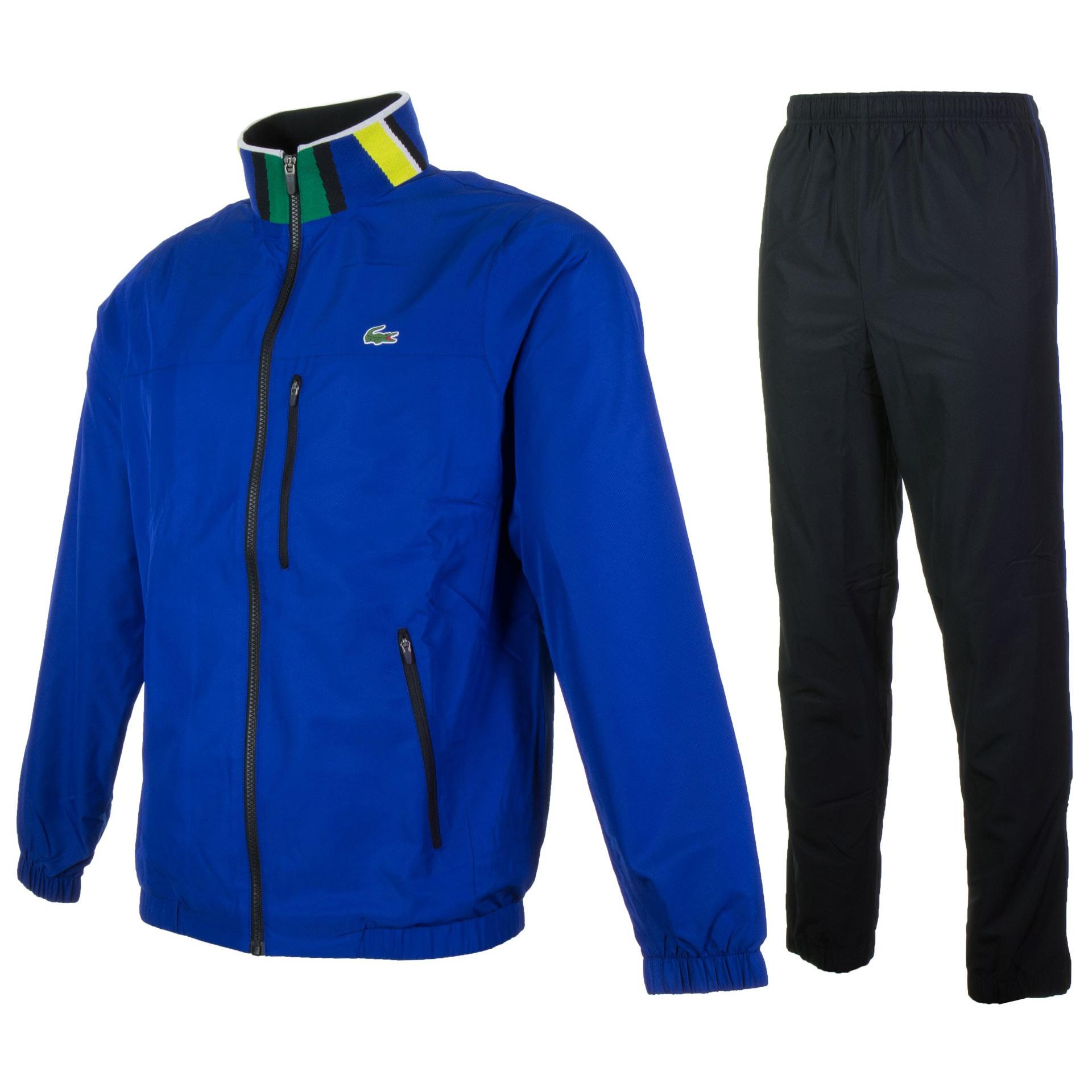 lacoste tracksuit blue