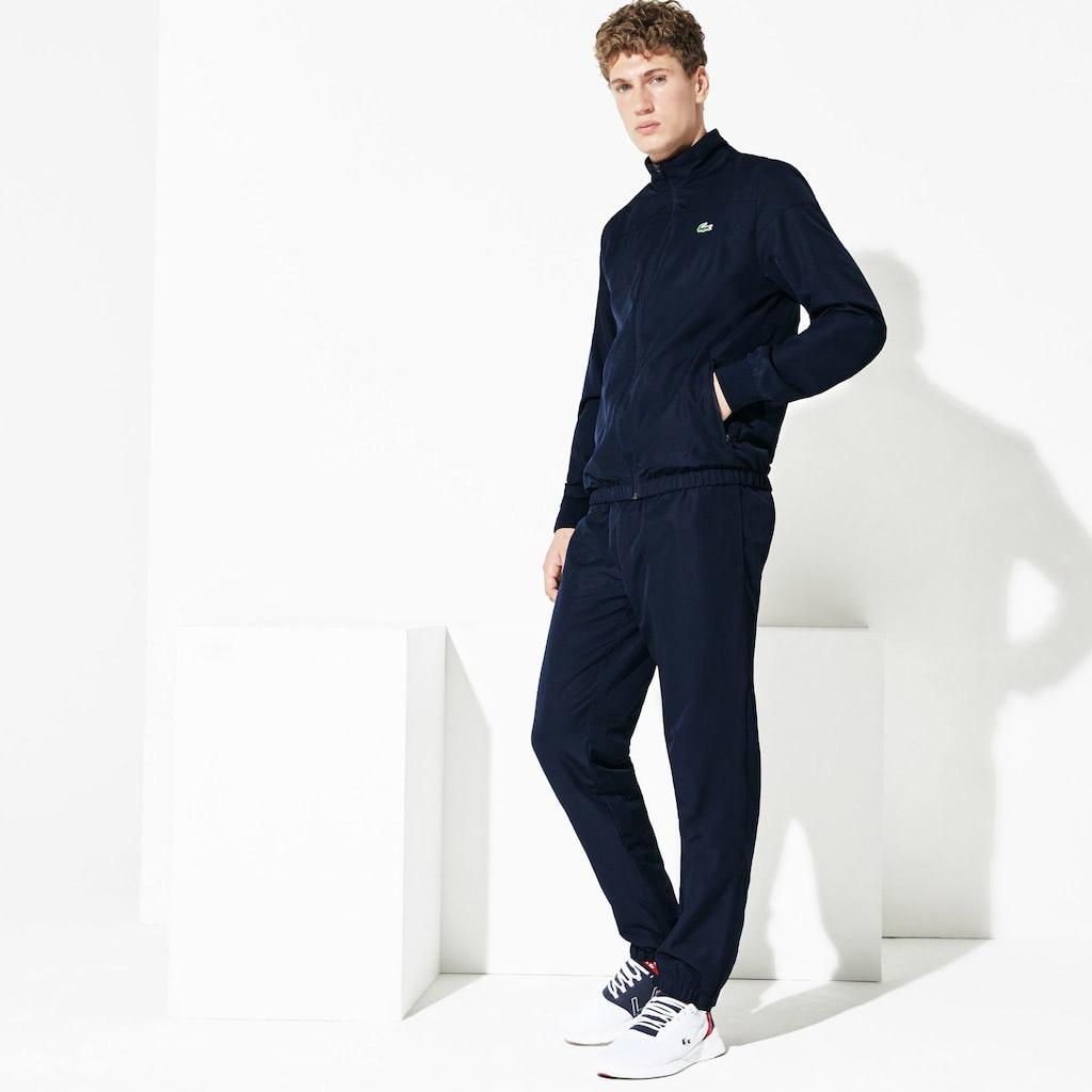 Lacoste Mens Colourblock Sweatsuit - Navy Blue/White ...
