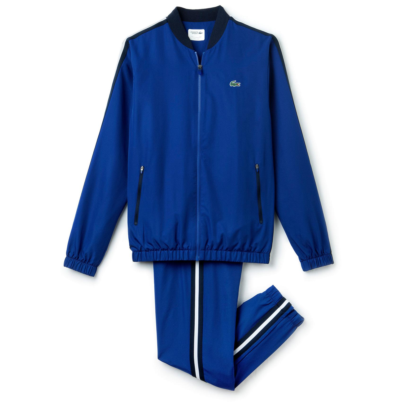 blue lacoste tracksuit bottoms
