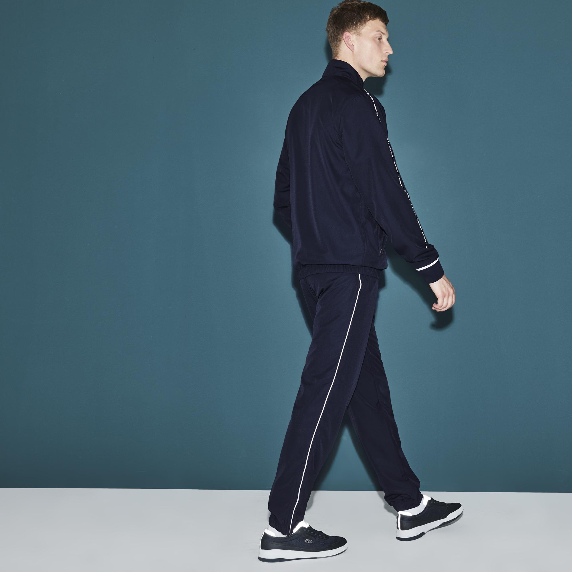 lacoste tracksuit navy blue