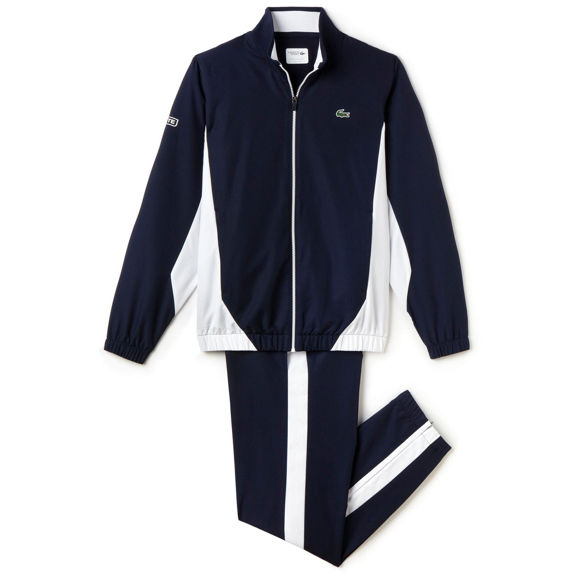 navy lacoste tracksuit