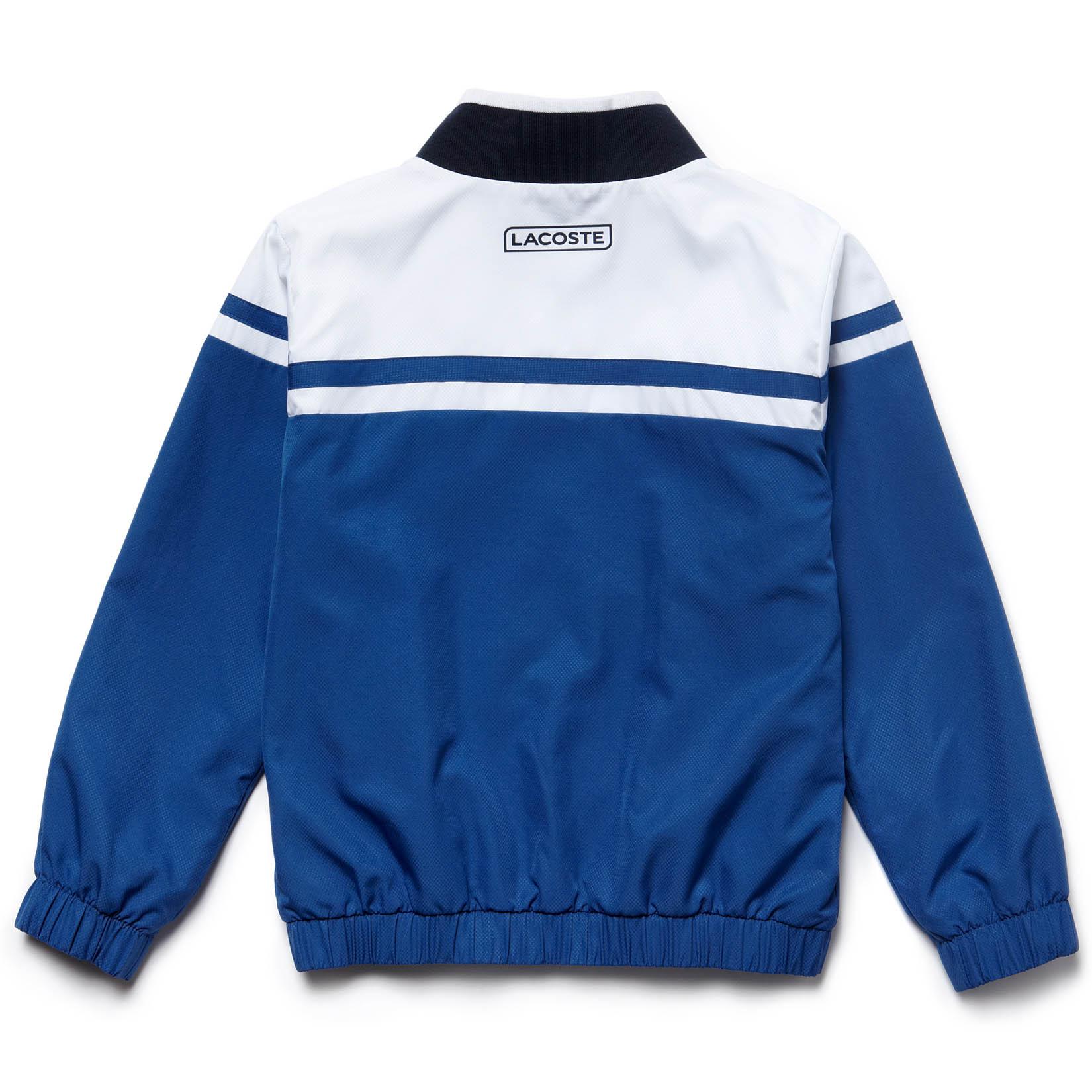 lacoste tracksuit navy blue