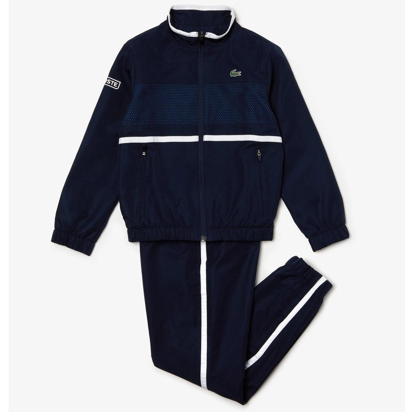 blue lacoste tracksuit bottoms