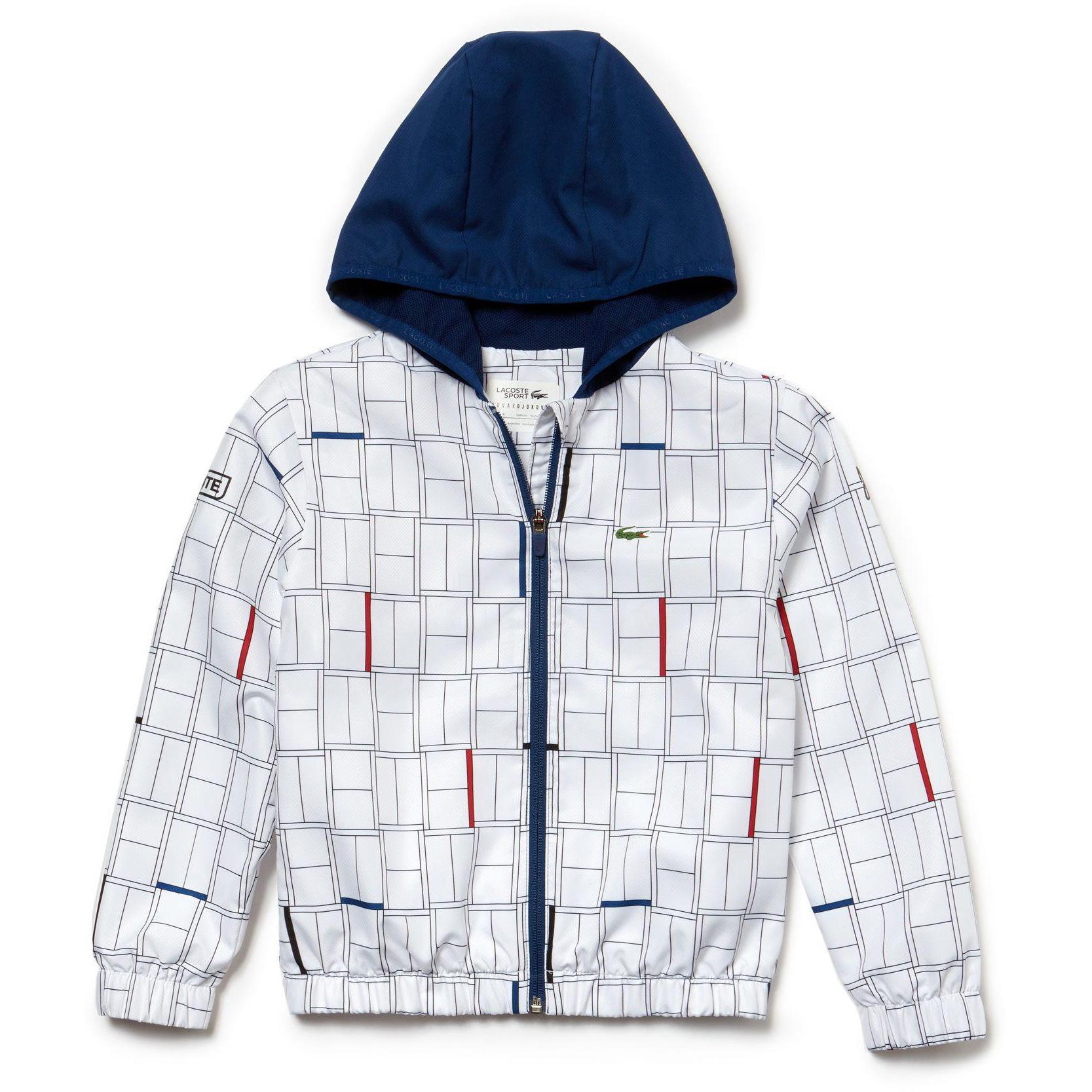 lacoste tracksuit red white and blue