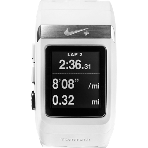 Nike + GPS Sports Watch White/Silver