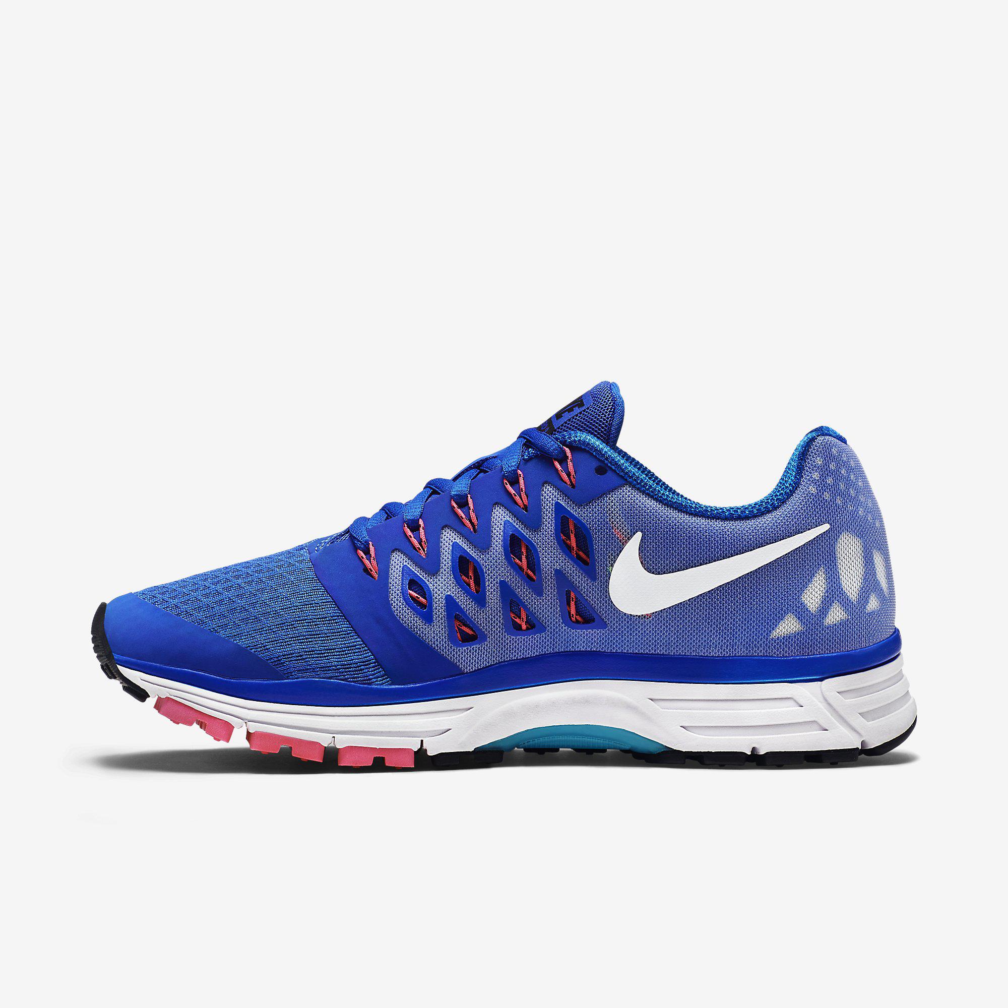 Nike Womens Zoom Vomero 9 Running Shoes - Lyon Blue/White/Pink Pow ...