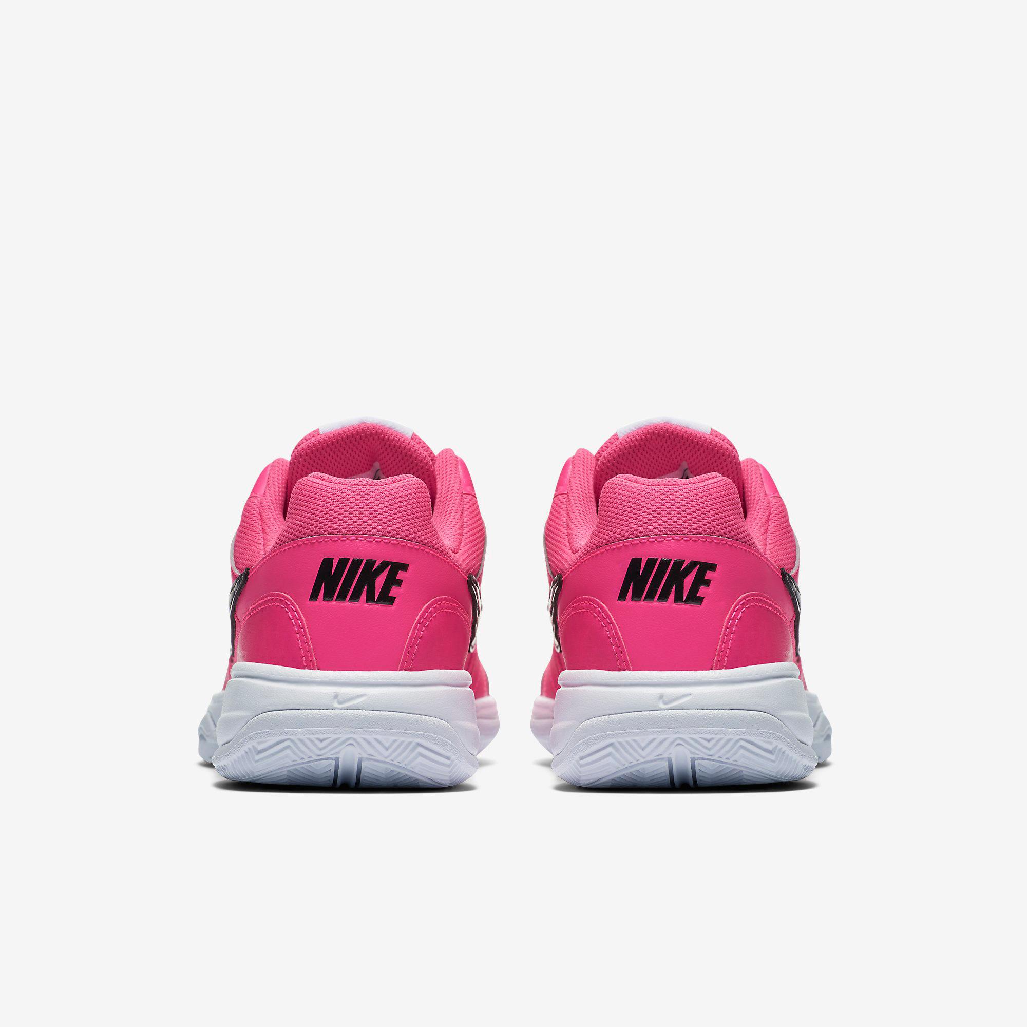 Nike Womens Court Lite Tennis Shoes - Pink Blast/Black - Tennisnuts.com