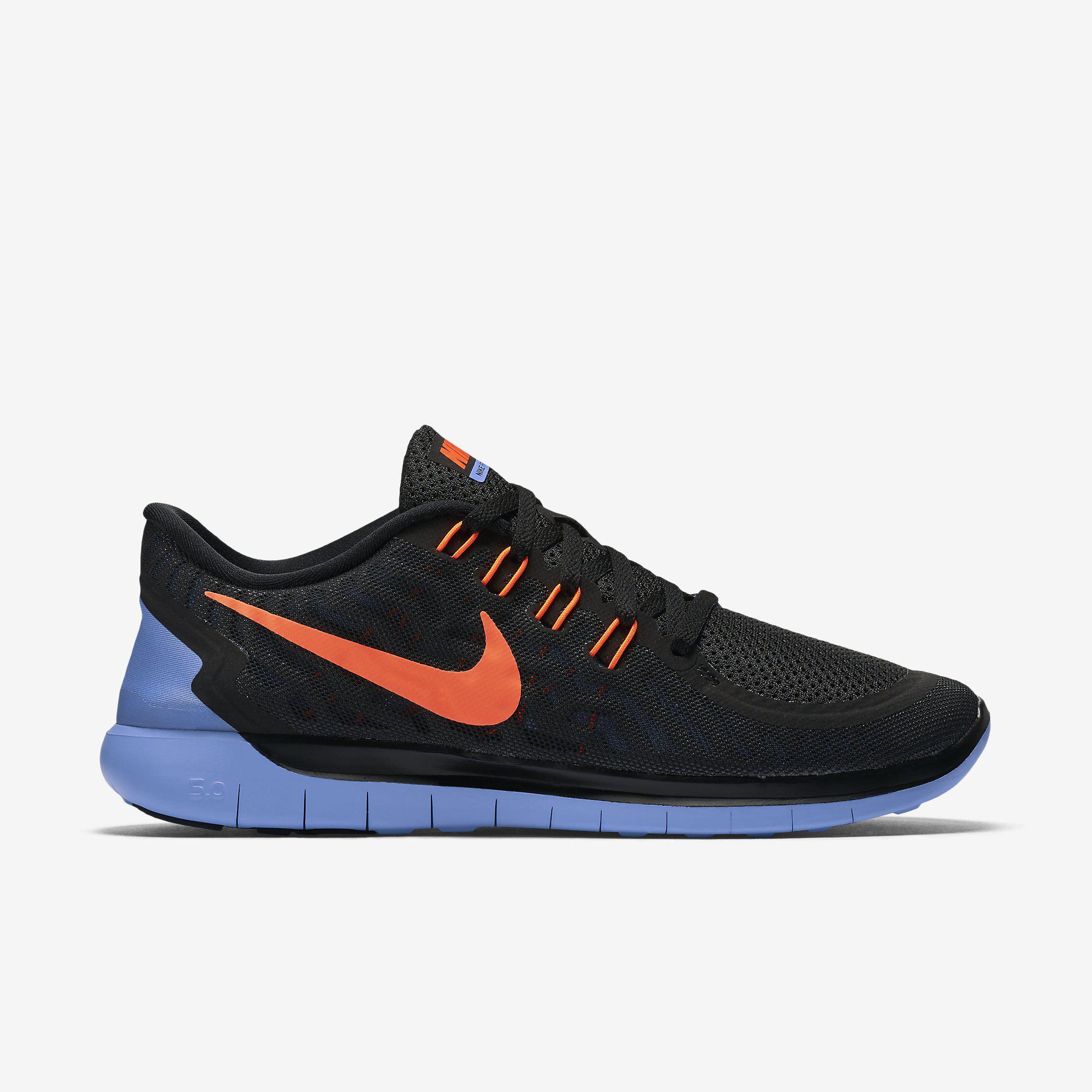 nike free 5.0 black and blue