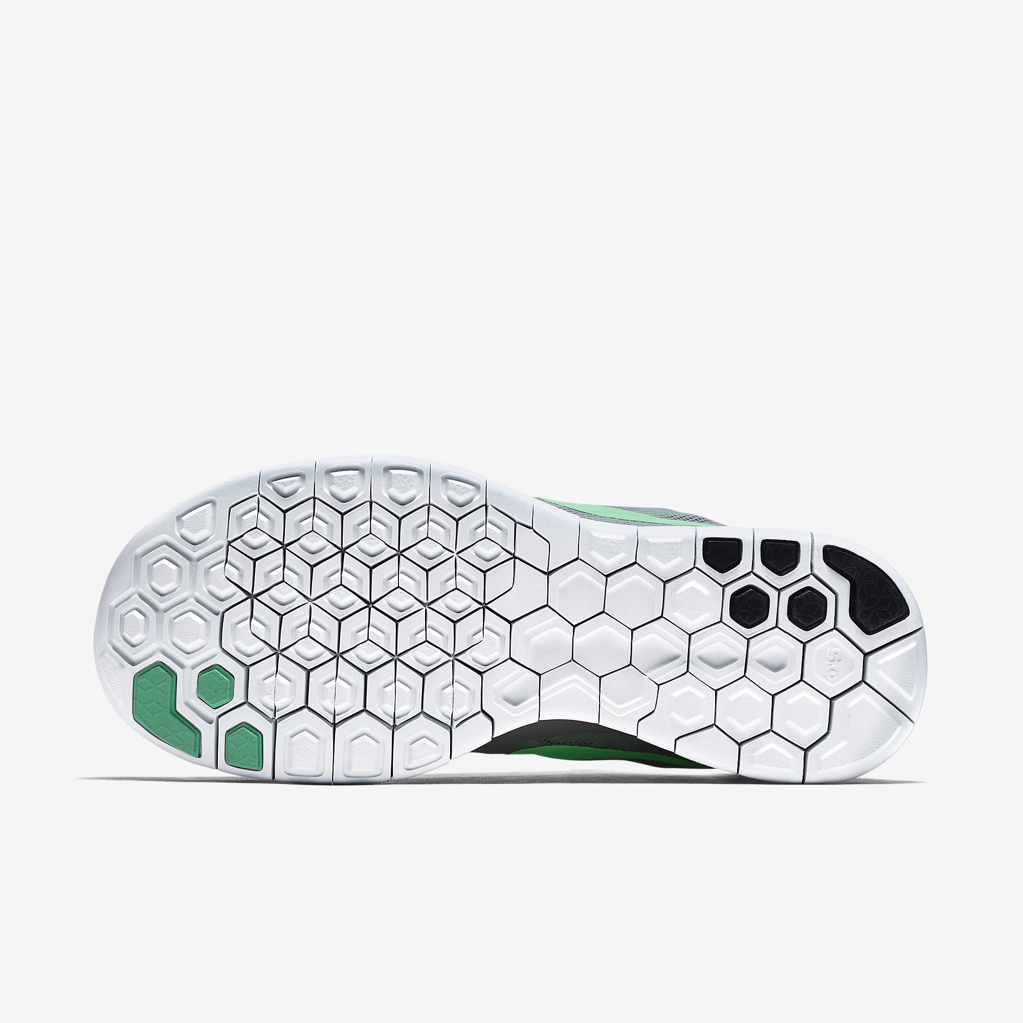 Nike Womens Free 5.0+ Running Shoes Wolf Grey/Green