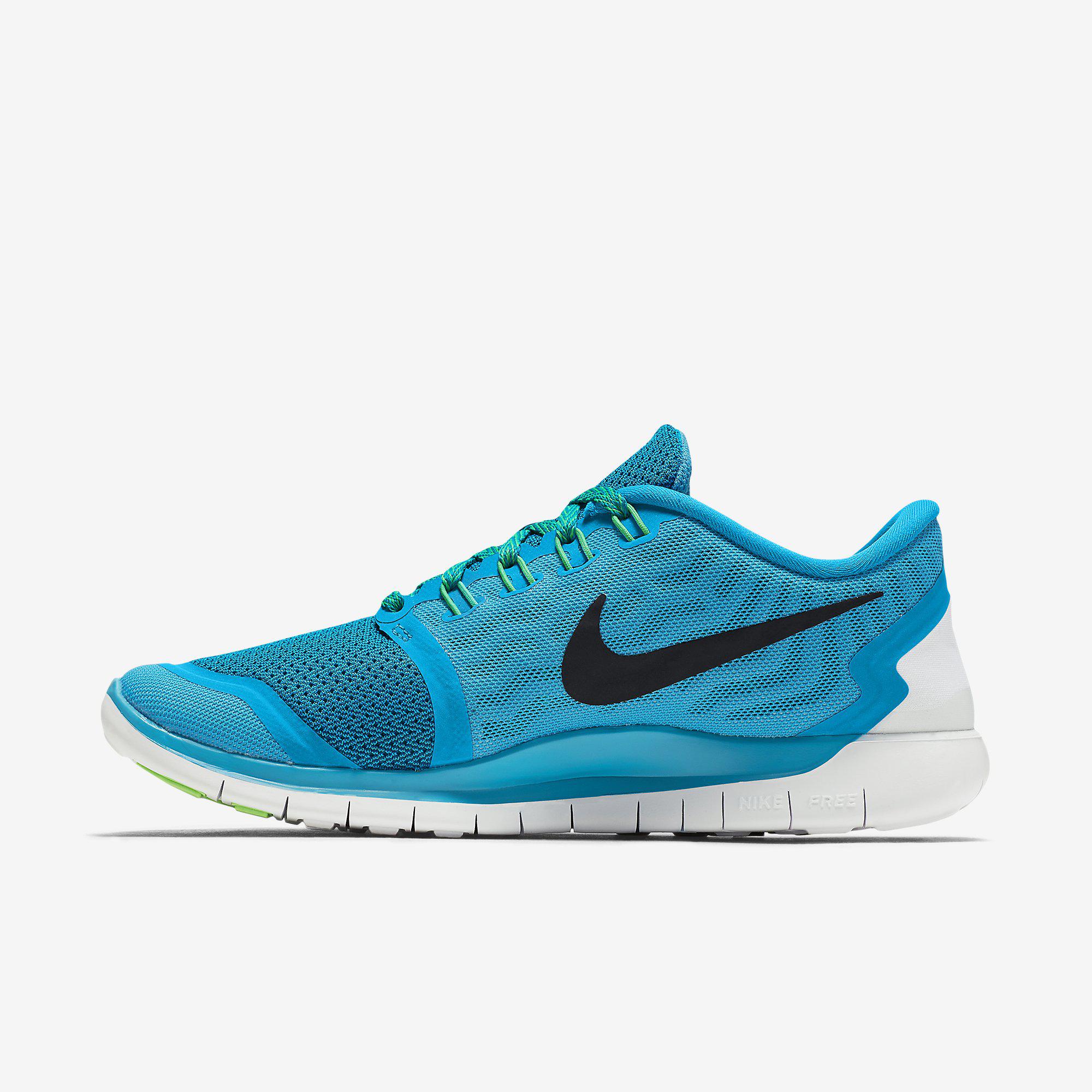 Nike Womens Free 5.0+ Running Shoes - Blue Lagoon - Tennisnuts.com