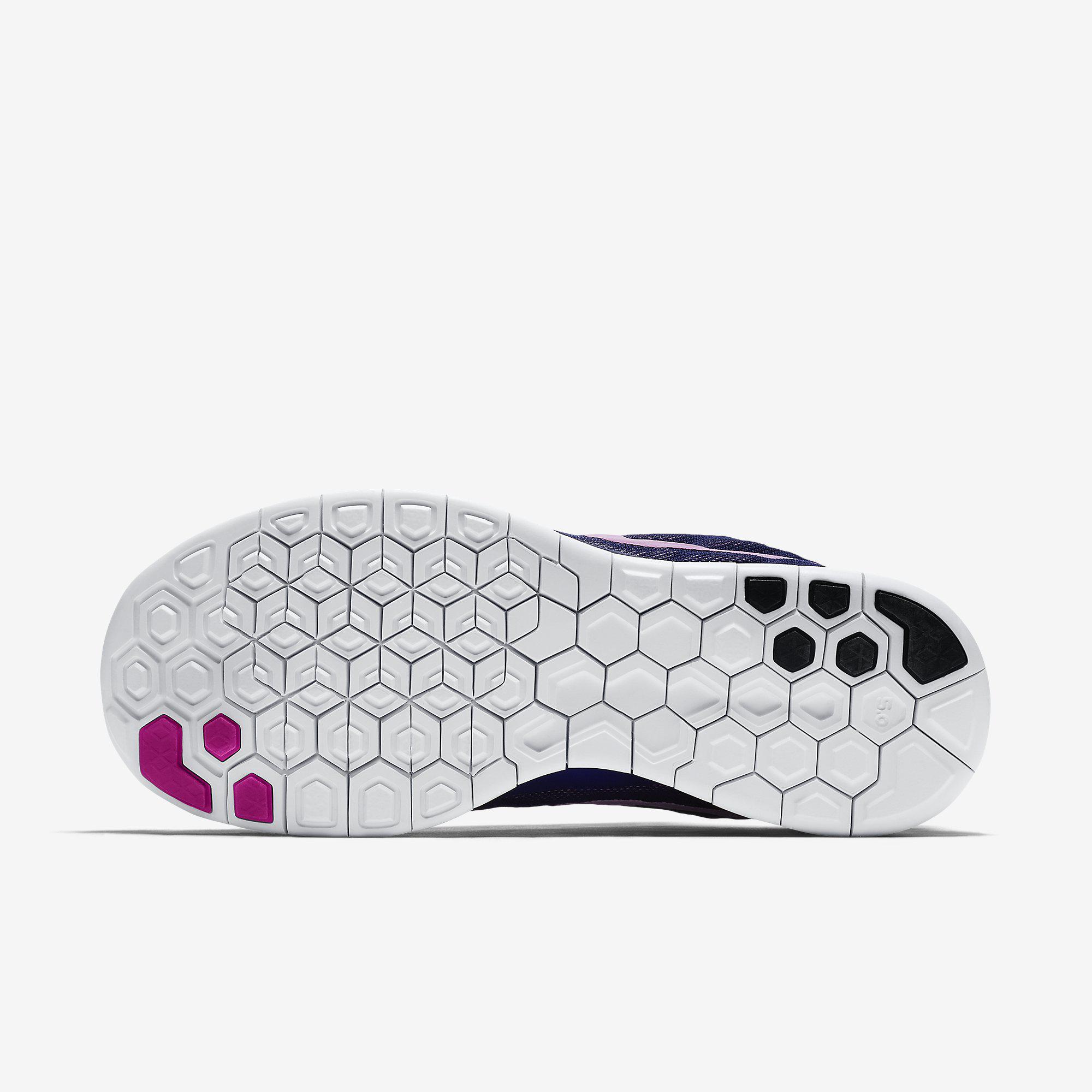 Nike Womens Free 5.0+ Running Shoes Deep Royal Blue/Fuchsia Flash