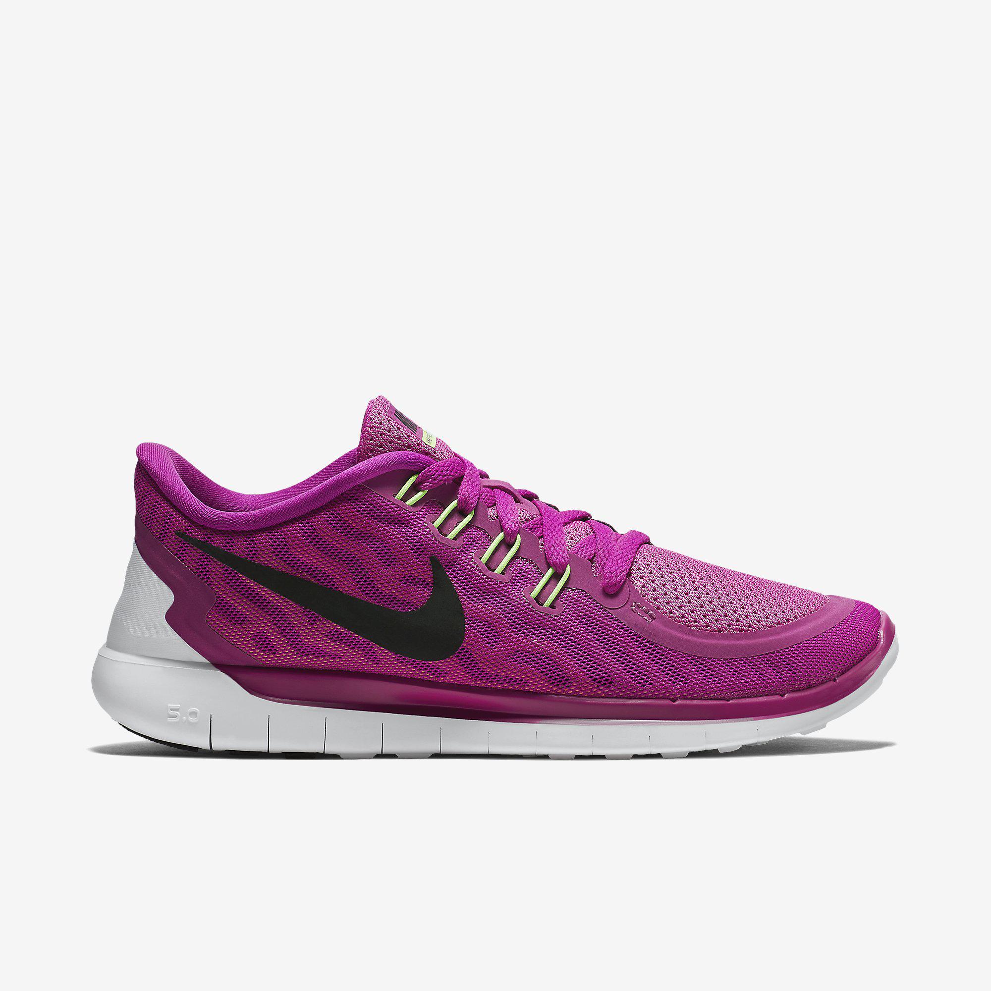 Nike Womens Free 5.0+ Running Shoes - Fuchsia Flash/Pink Pow Tennisnuts.com