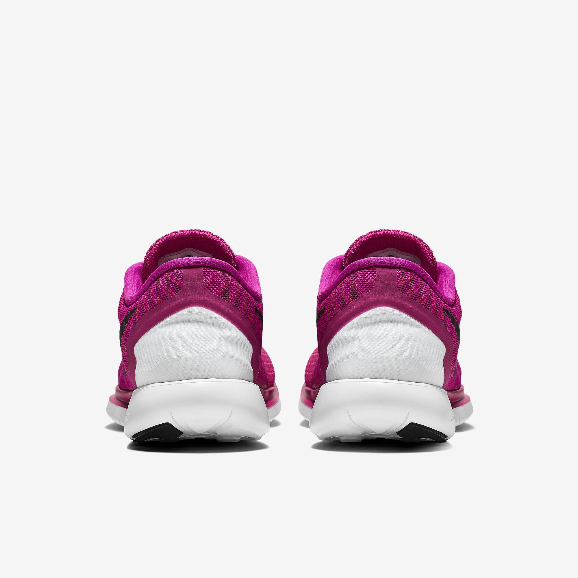 Nike Womens Free 5.0+ Running Shoes Fuchsia Flash/Pink Pow