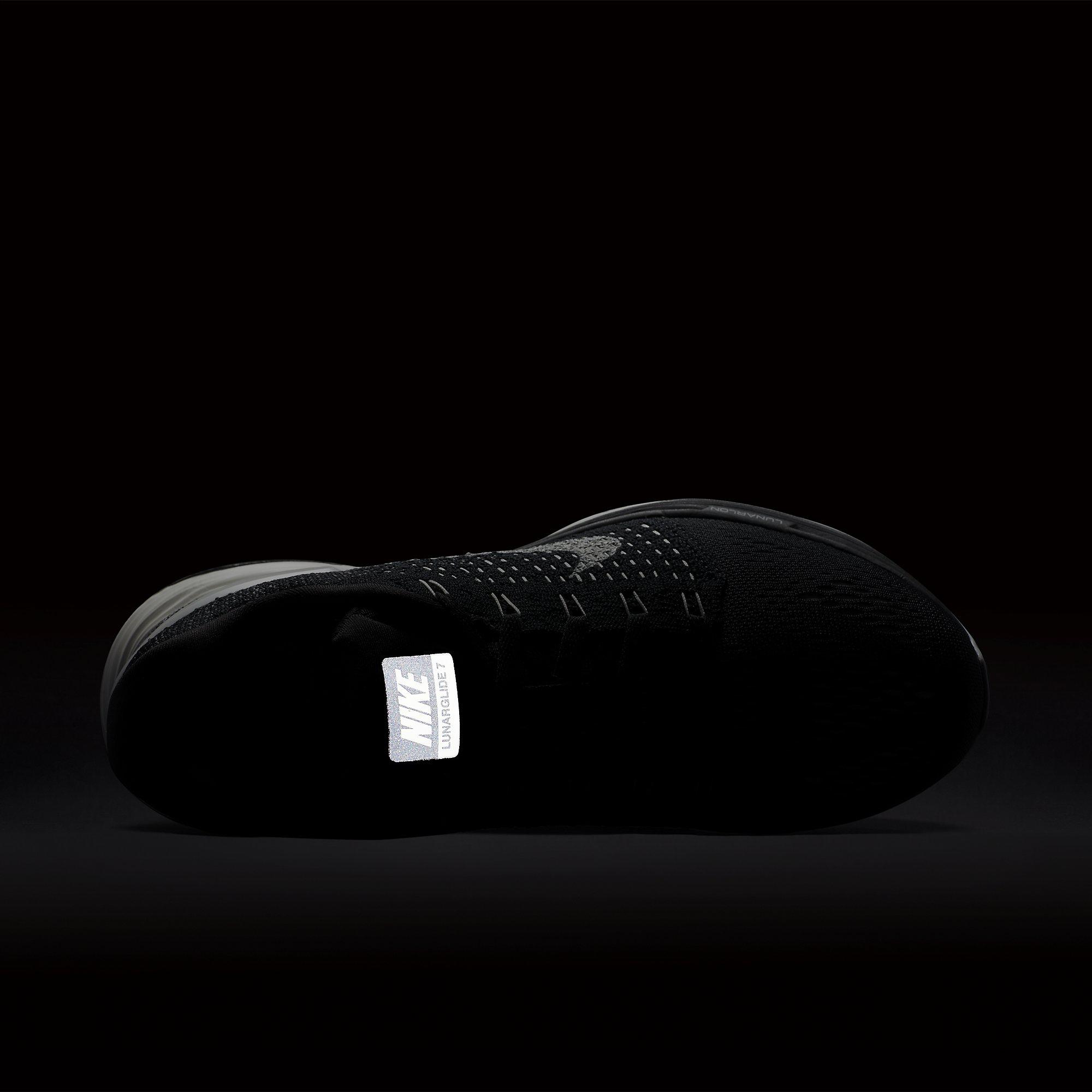 Nike Womens LunarGlide 7 Running Shoes - Black/White - Tennisnuts.com