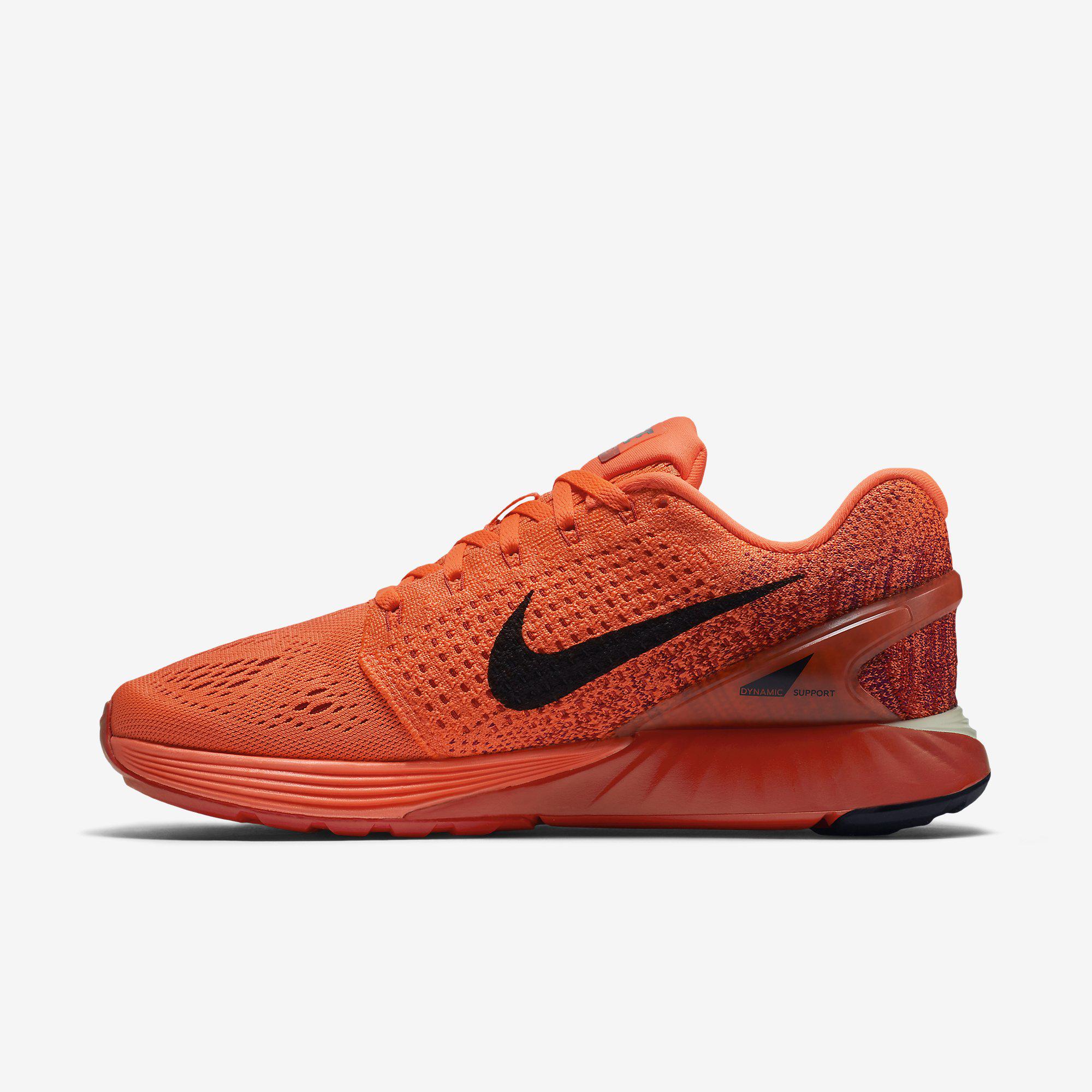 Nike Womens LunarGlide 7 Running Shoes - Orange - Tennisnuts.com