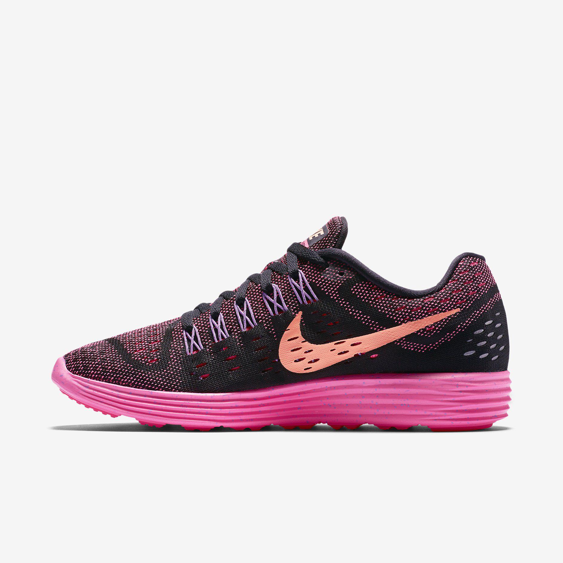 Nike Womens LunarTempo Running Shoes - Black/Pink Pow - Tennisnuts.com