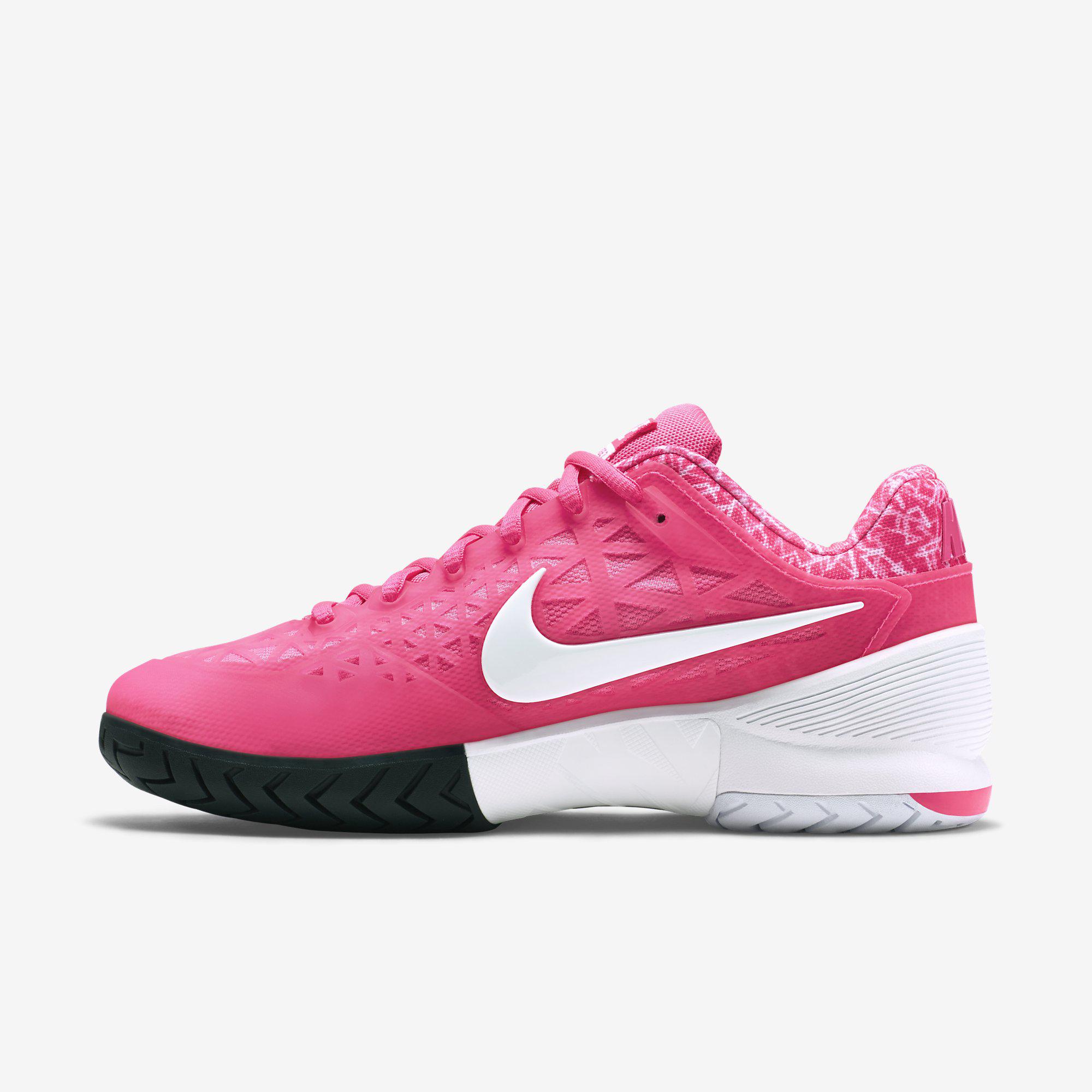 Nike Womens Zoom Cage 2 Tennis Shoes - Pink/White - Tennisnuts.com