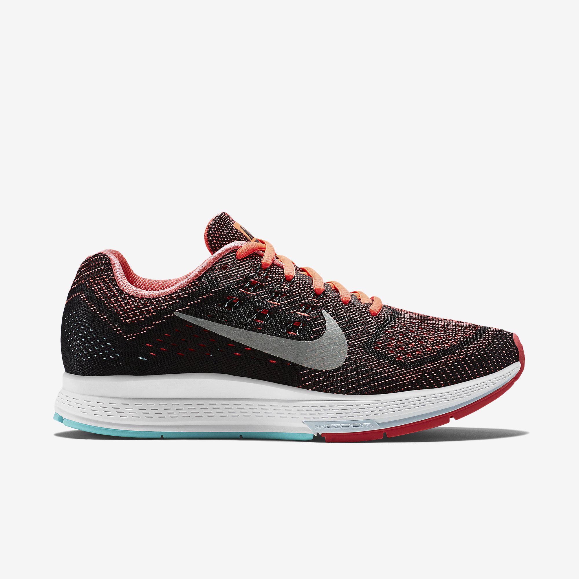 Nike Womens Air Zoom Structure 18 Running Shoes - Hot Lava - Tennisnuts.com